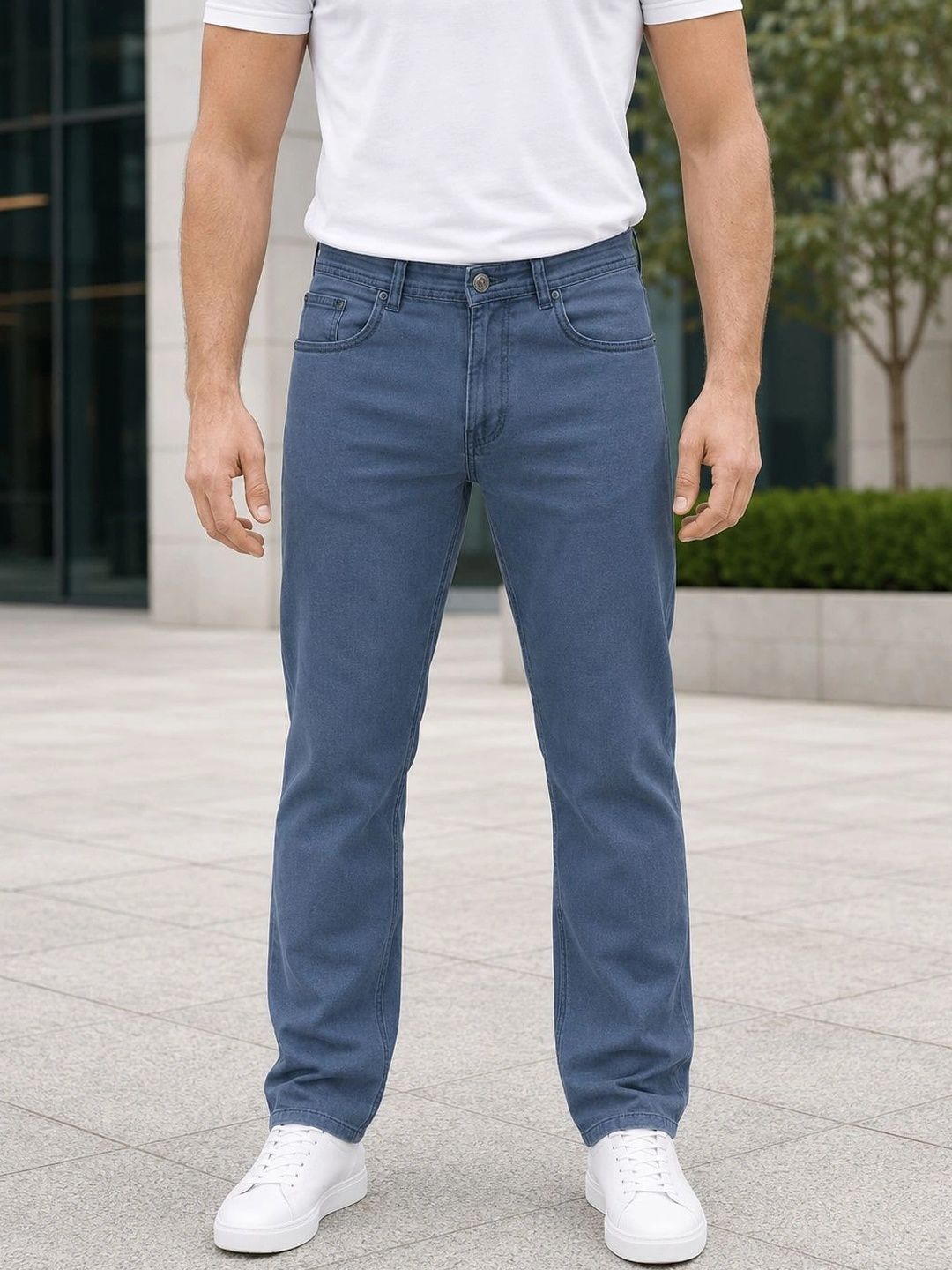 Plounge Men Urban Regular Fit Mid-Rise Stretchable Jeans-picture-47
