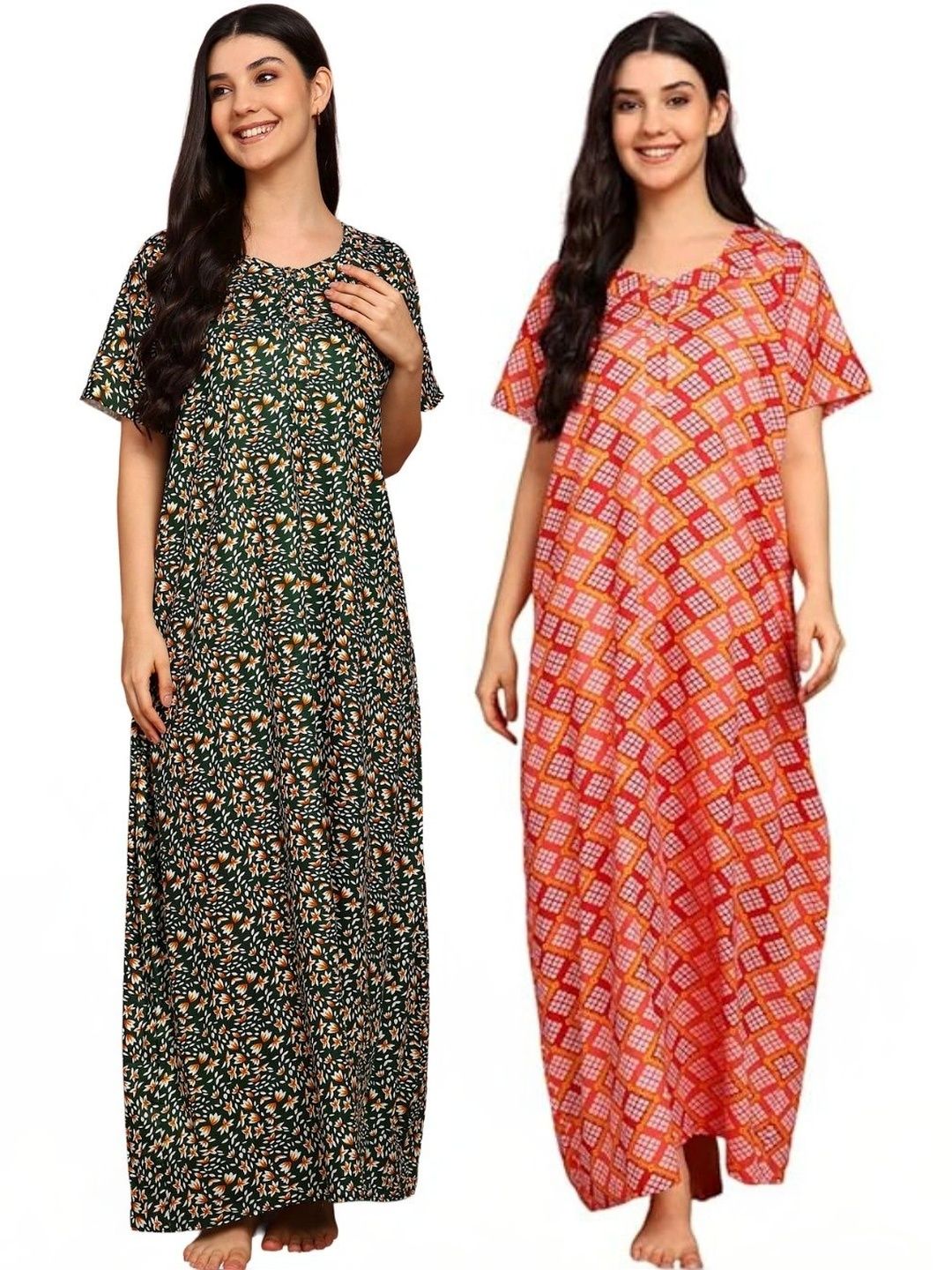 KBNBJ Printed Maxi Nightdress-picture-34