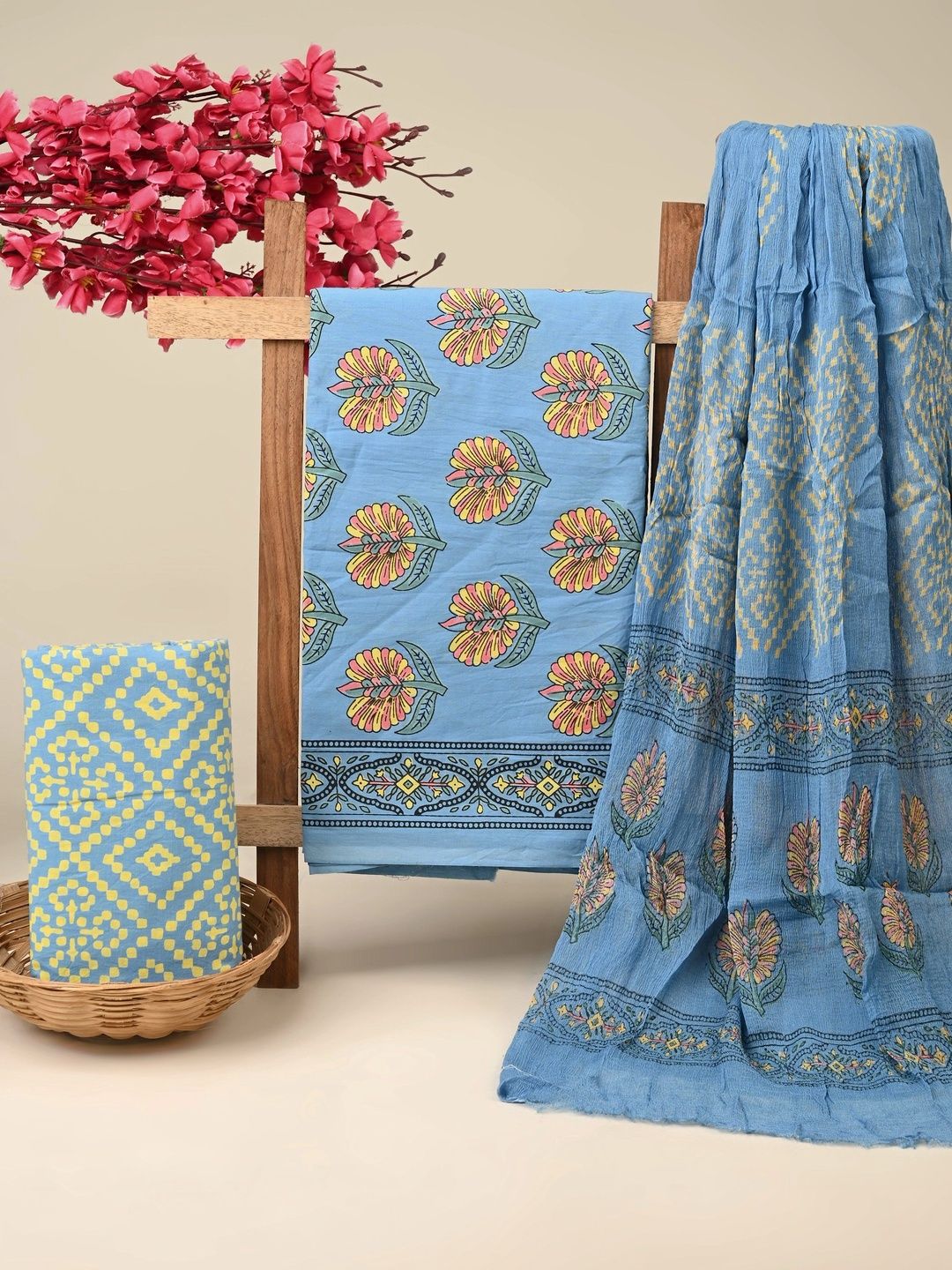 Dhaaga Ghar Pure Cotton Unstitched Dress Material-picture-26