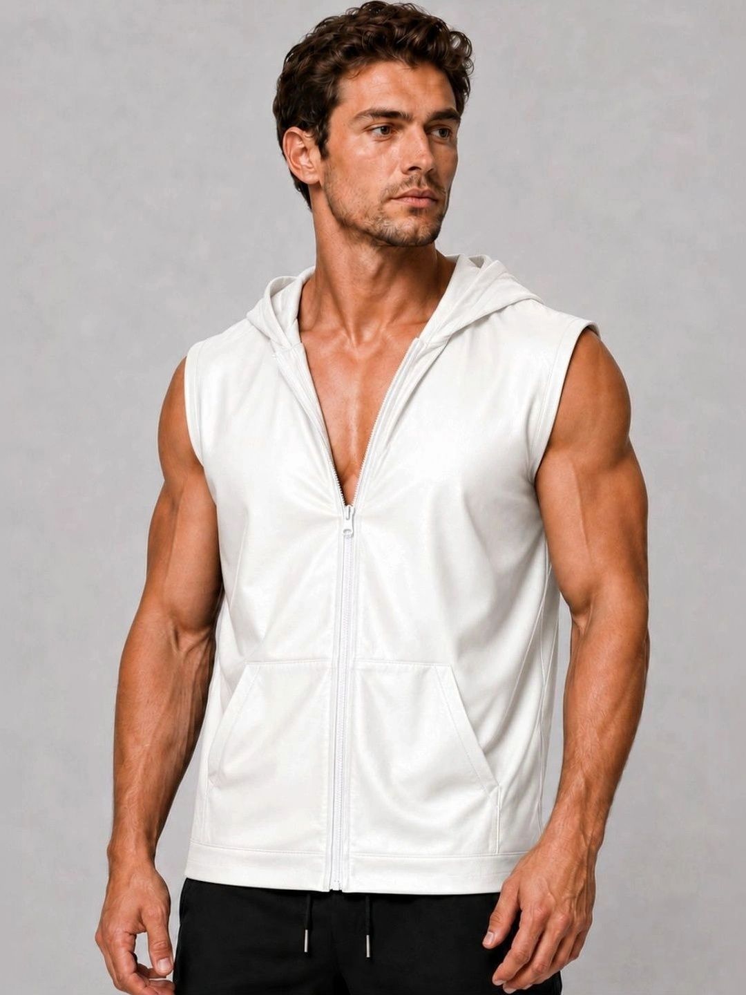 Raxedo Men Leather Lightweight Training or Gym Jacket-picture-43