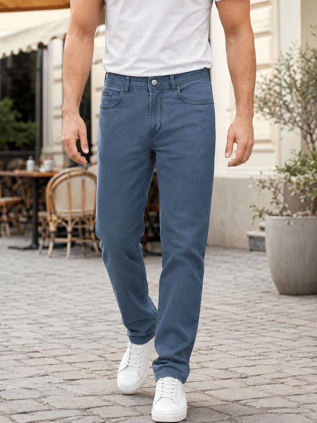 Plounge Men Urban Regular Fit Mid-Rise Stretchable Jeans-picture-51