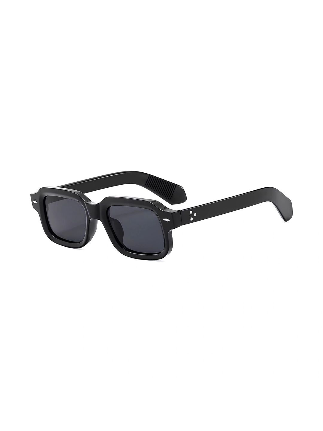 LIZA ANGEL Unisex Black Lens & Black Rectangle Sunglasses with-picture-58