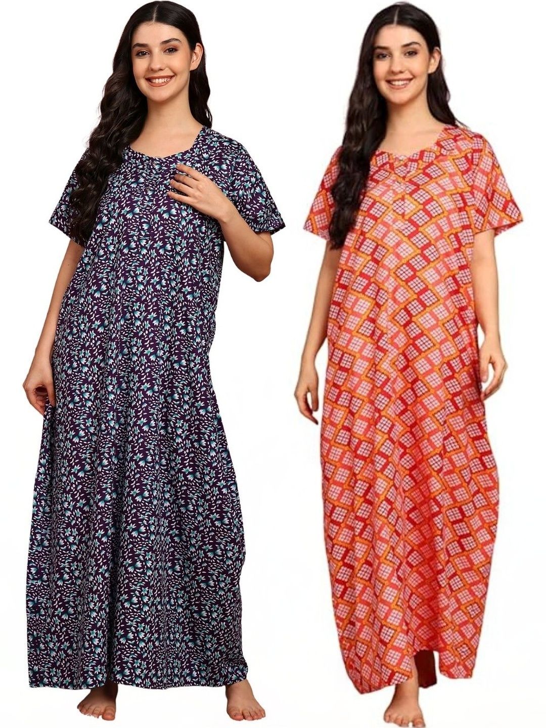 KBNBJ Printed Maxi Nightdress-picture-12