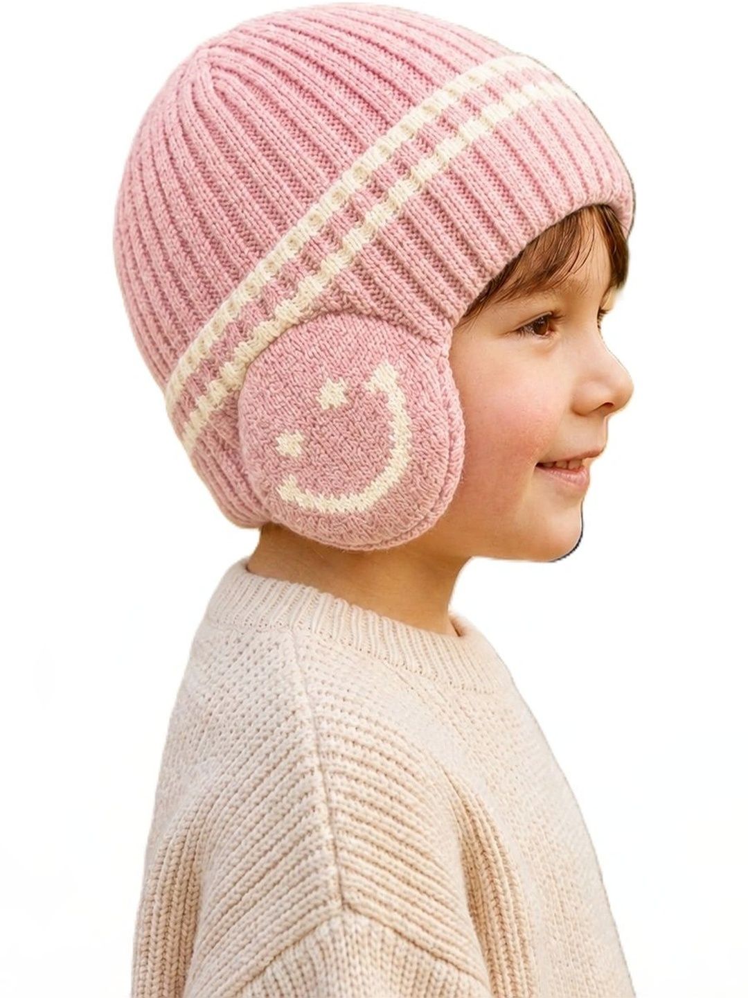 Gajraj Unisex Kids Embroidered Woollen Beanie-picture-28