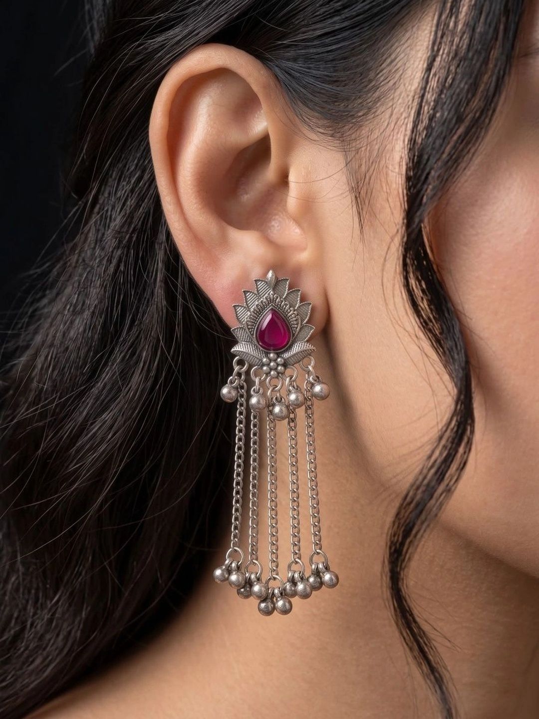 DIVASTRI Floral Drop Earrings-picture-29