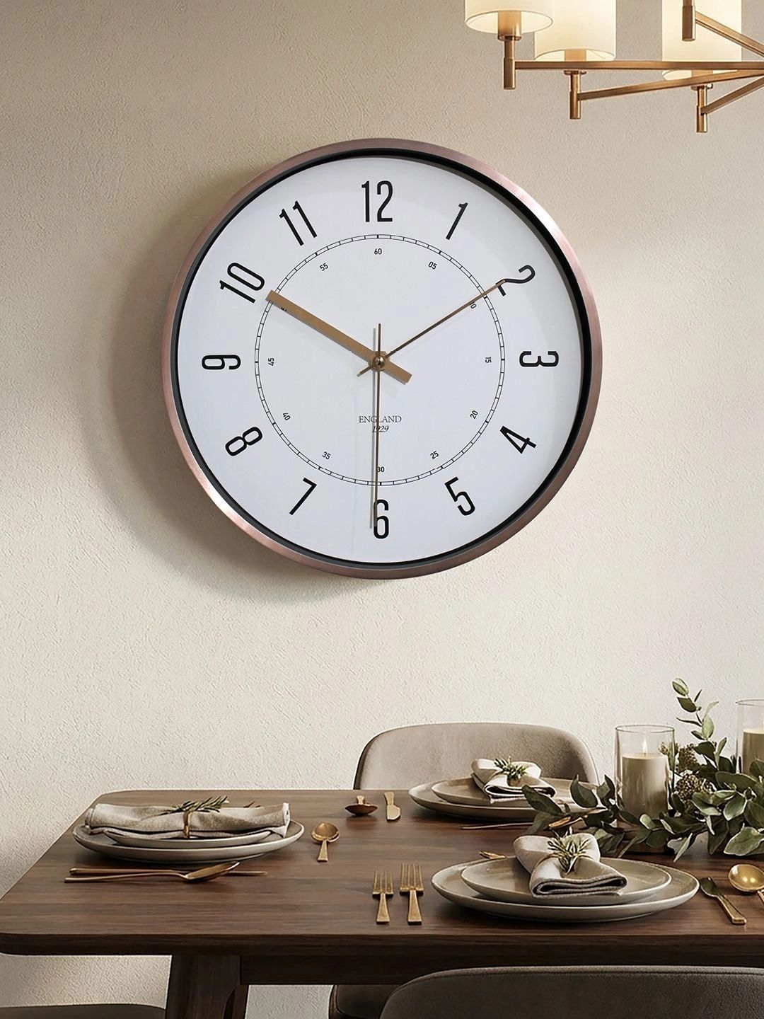 Myntra Elegant Homes Multicoloured & Multicoloured Wall Clock-picture-34
