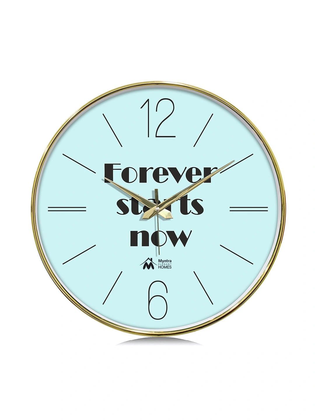 Myntra Elegant Homes Multicoloured & Multicoloured Printed Contemporary Wall Clock-picture-41
