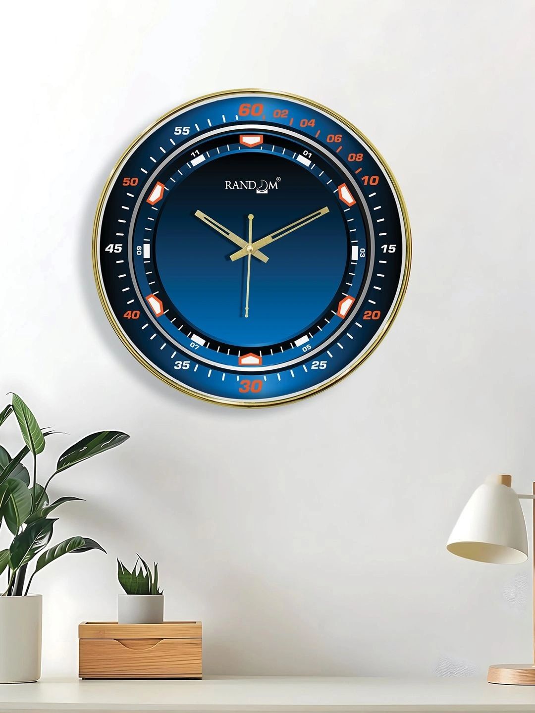 Myntra Elegant Homes Multicoloured & Multicoloured Wall Clock-picture-37