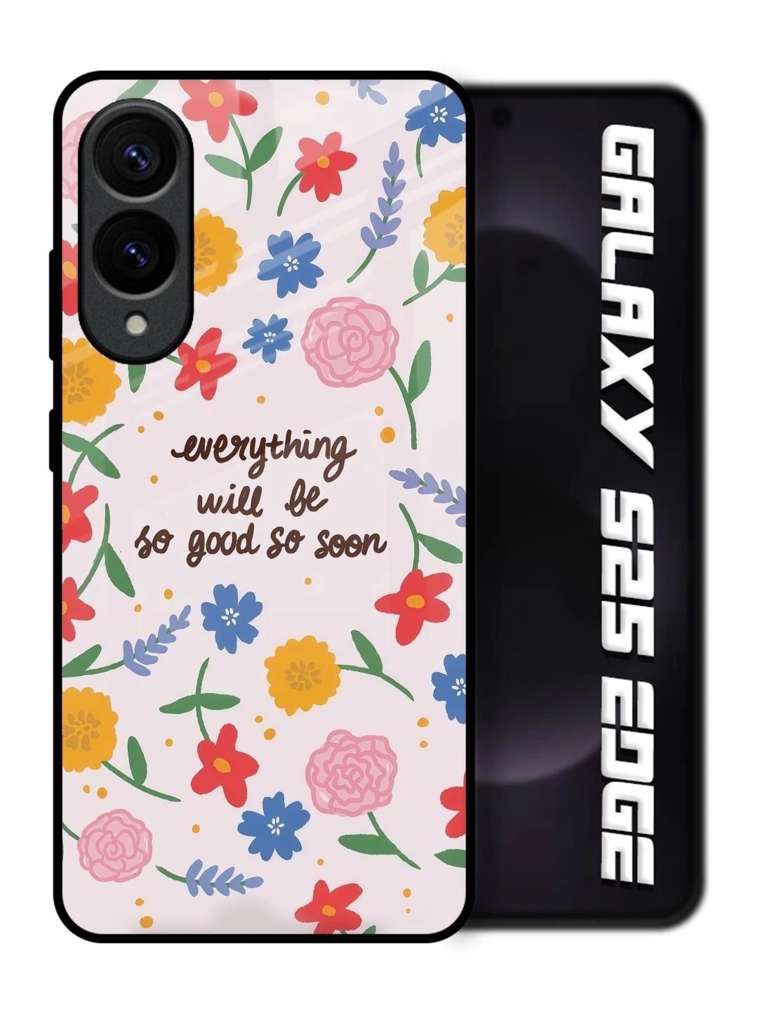 QRIOH Floral Printed Samsung Galaxy S25 Edge 5G Back Case Mobile Accessories-picture-27