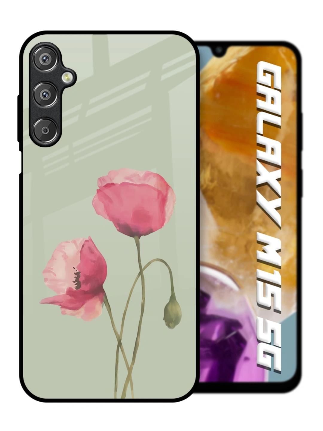 QRIOH Floral Printed Samsung Galaxy M15 5G Back Case Mobile Accessories-picture-12