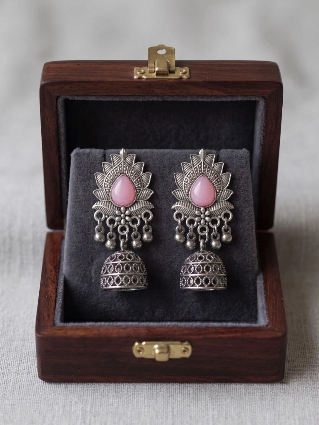 DIVASTRI Floral Jhumkas Earrings-picture-22