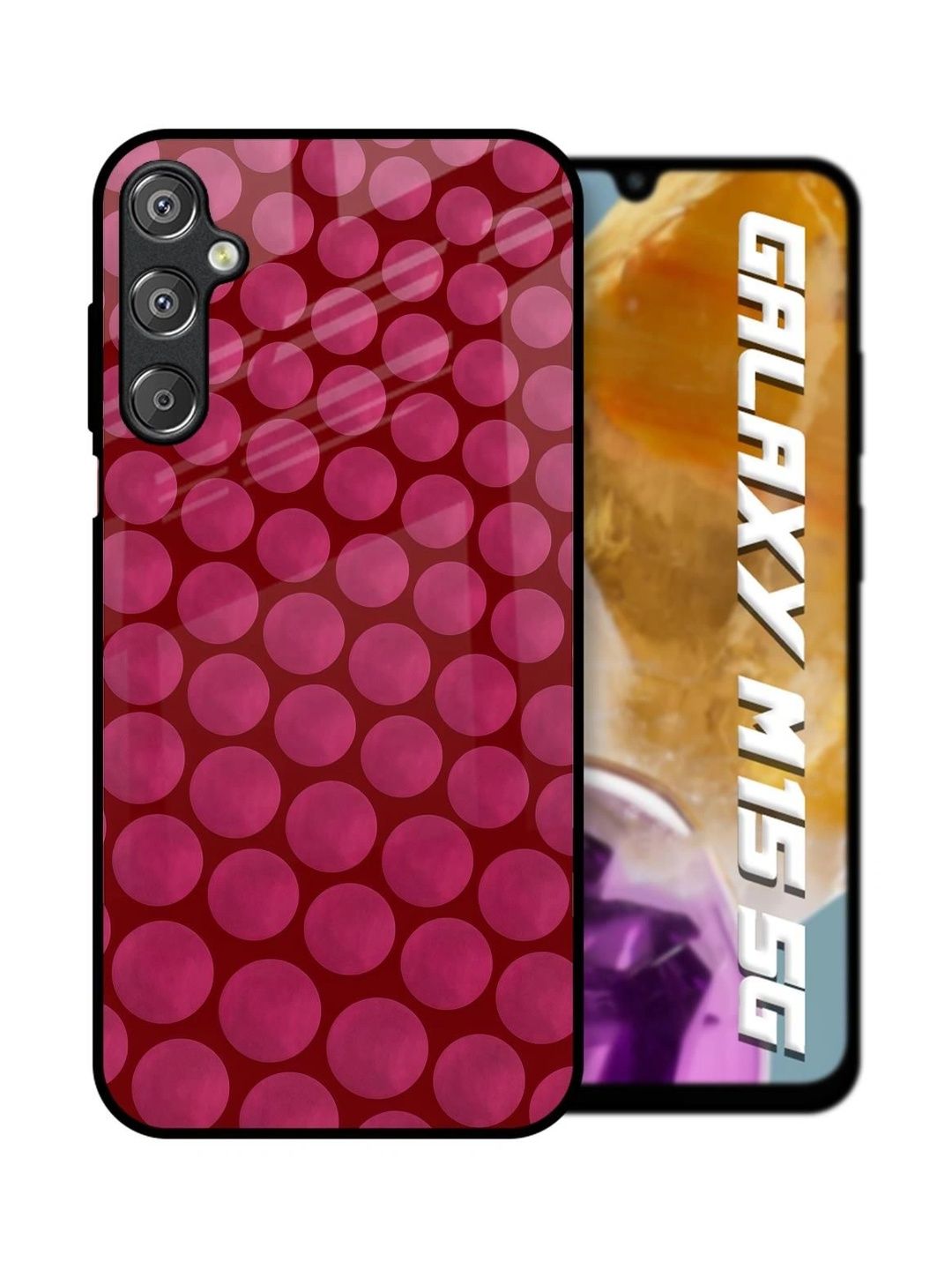 QRIOH Geometric Printed Samsung Galaxy M15 5G Back Case Mobile Accessories-picture-0