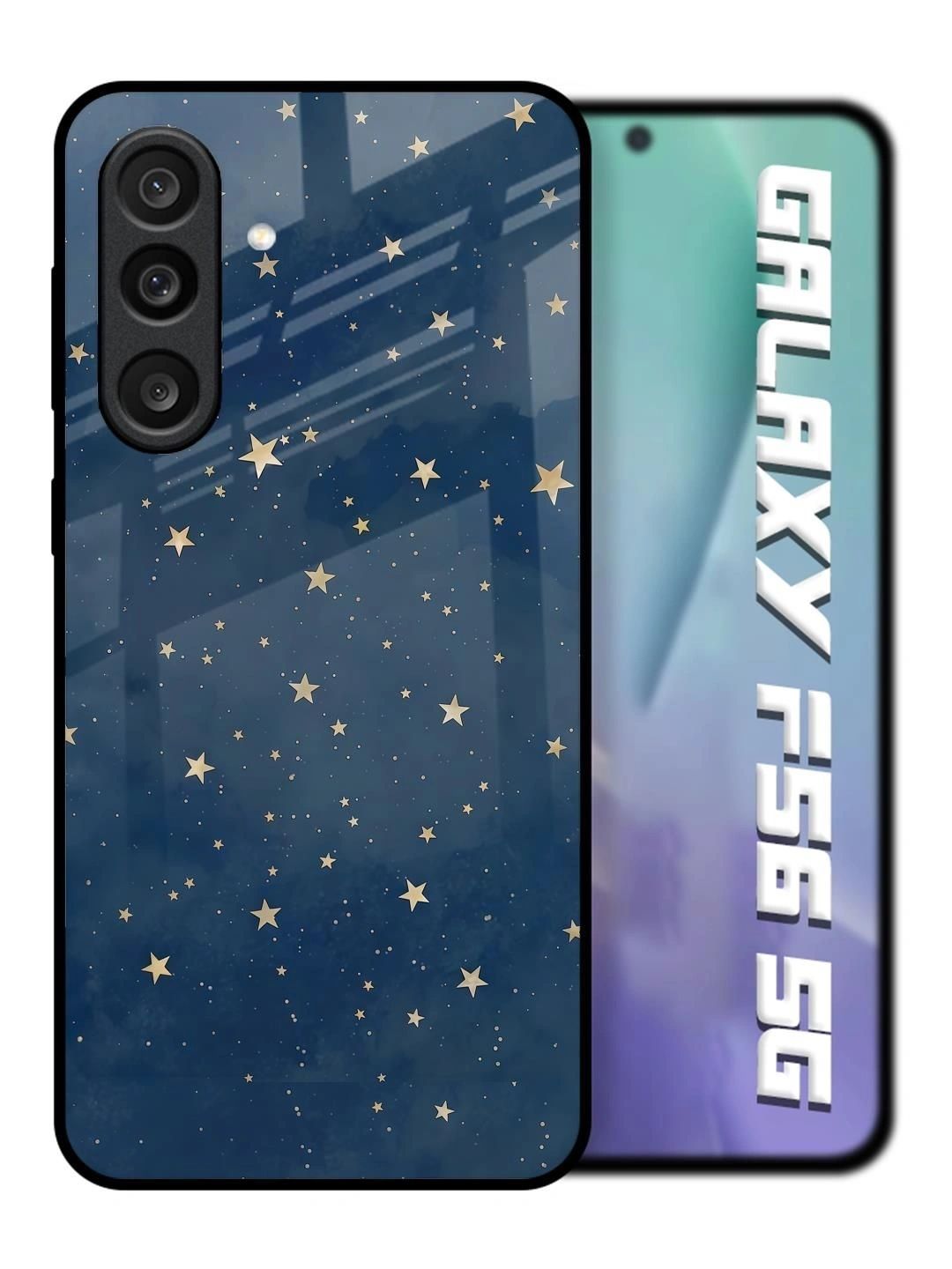 QRIOH Starry Night Sky Glass Mobile Backcase for Samsung Galaxy F56 5G-picture-22