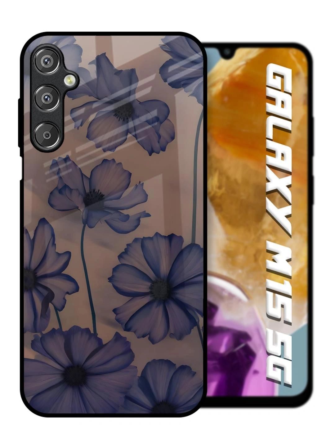 QRIOH Floral Printed Samsung Galaxy M15 5G Back Case Mobile Accessories-picture-31