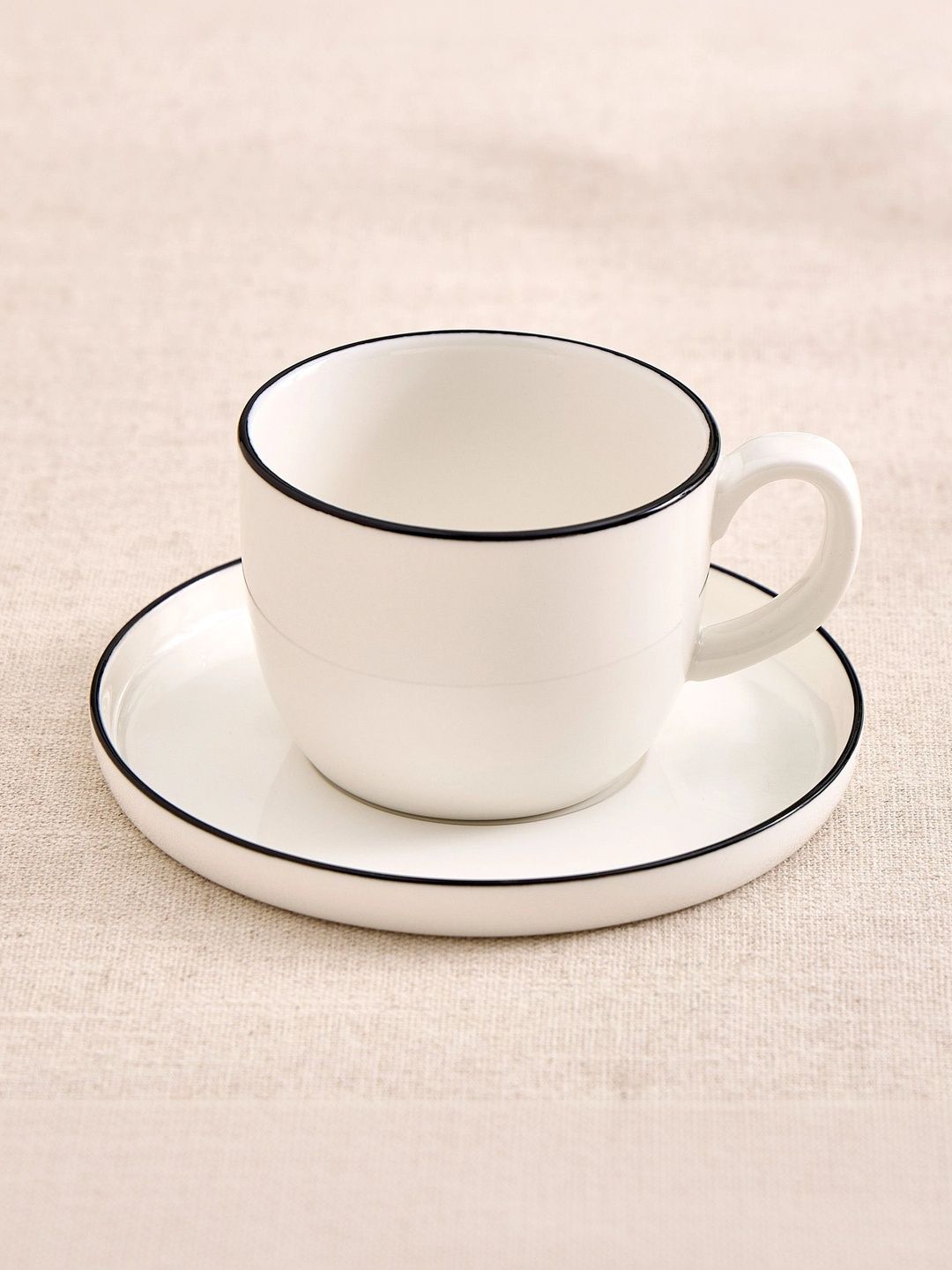 Home Centre White Solid Porcelain Glossy Cups Set of Cups and Mugs-picture-18
