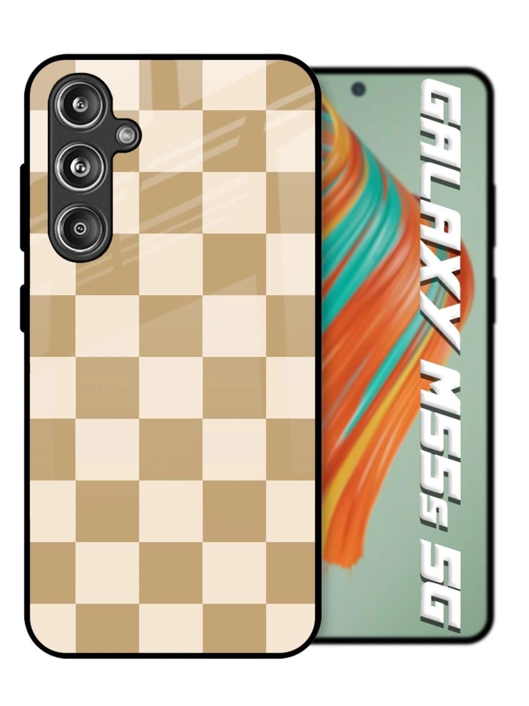 QRIOH Geometric Printed Samsung Galaxy M55s Back Case Mobile Accessories-picture-39