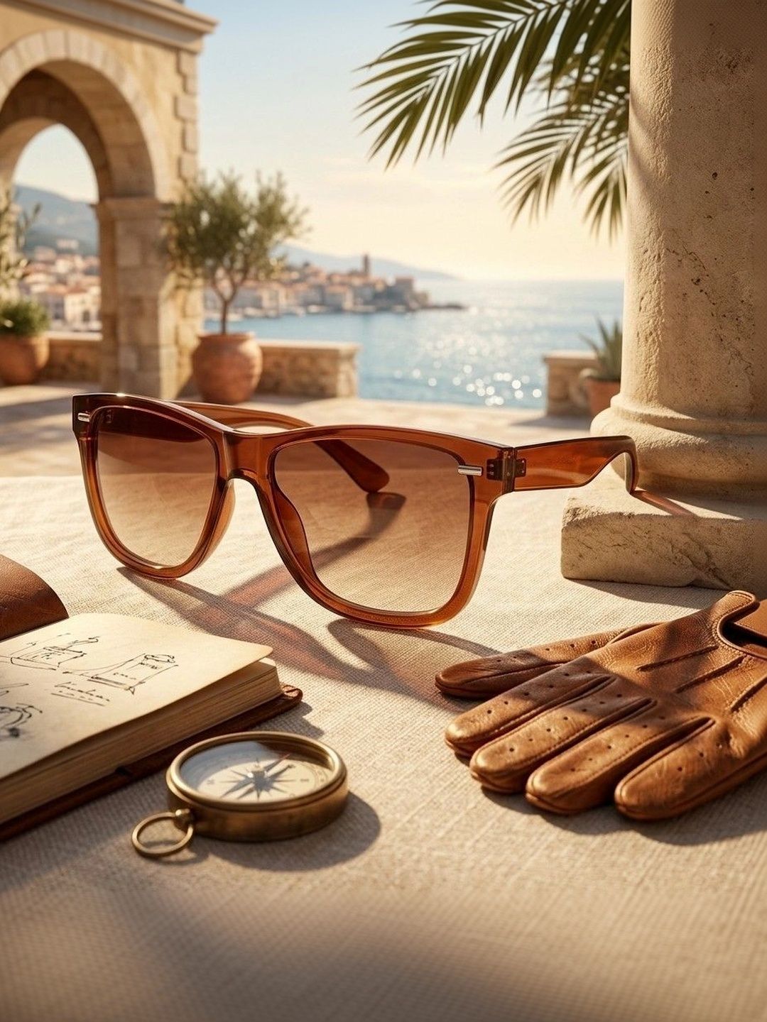 Moda Rapido Unisex Brown Lens & Brown Square Sunglasses with-picture-23