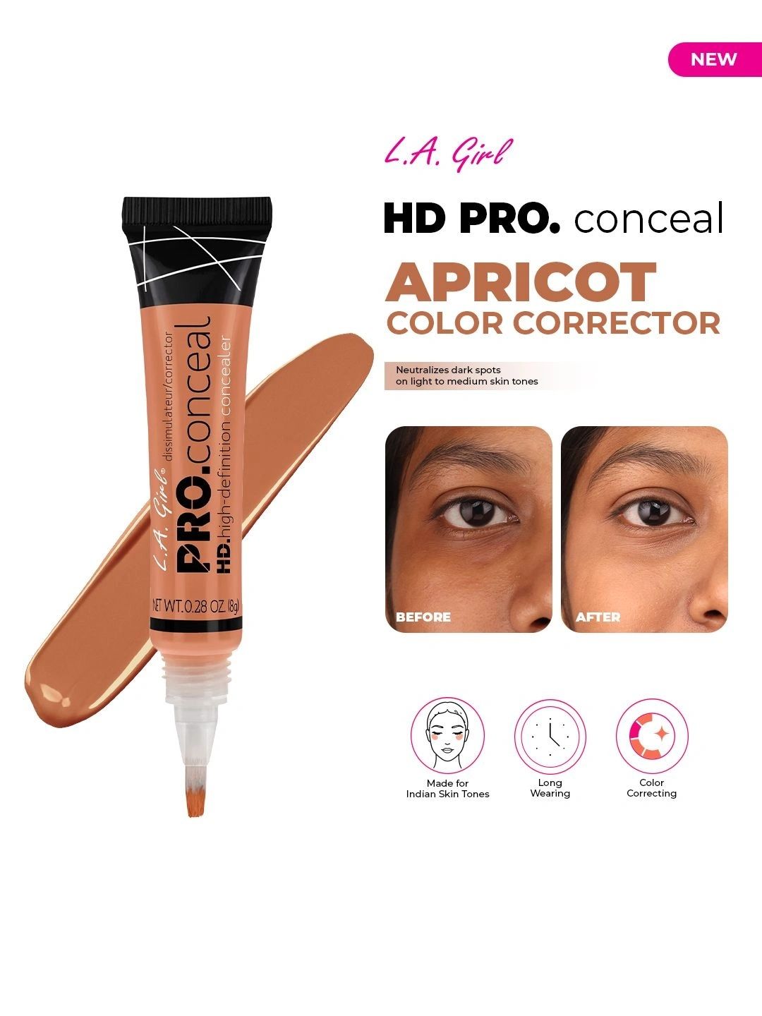 L.A. Girl Hd Pro Conceal For Dark Spots - 8 g - Apricot Corrector-picture-15