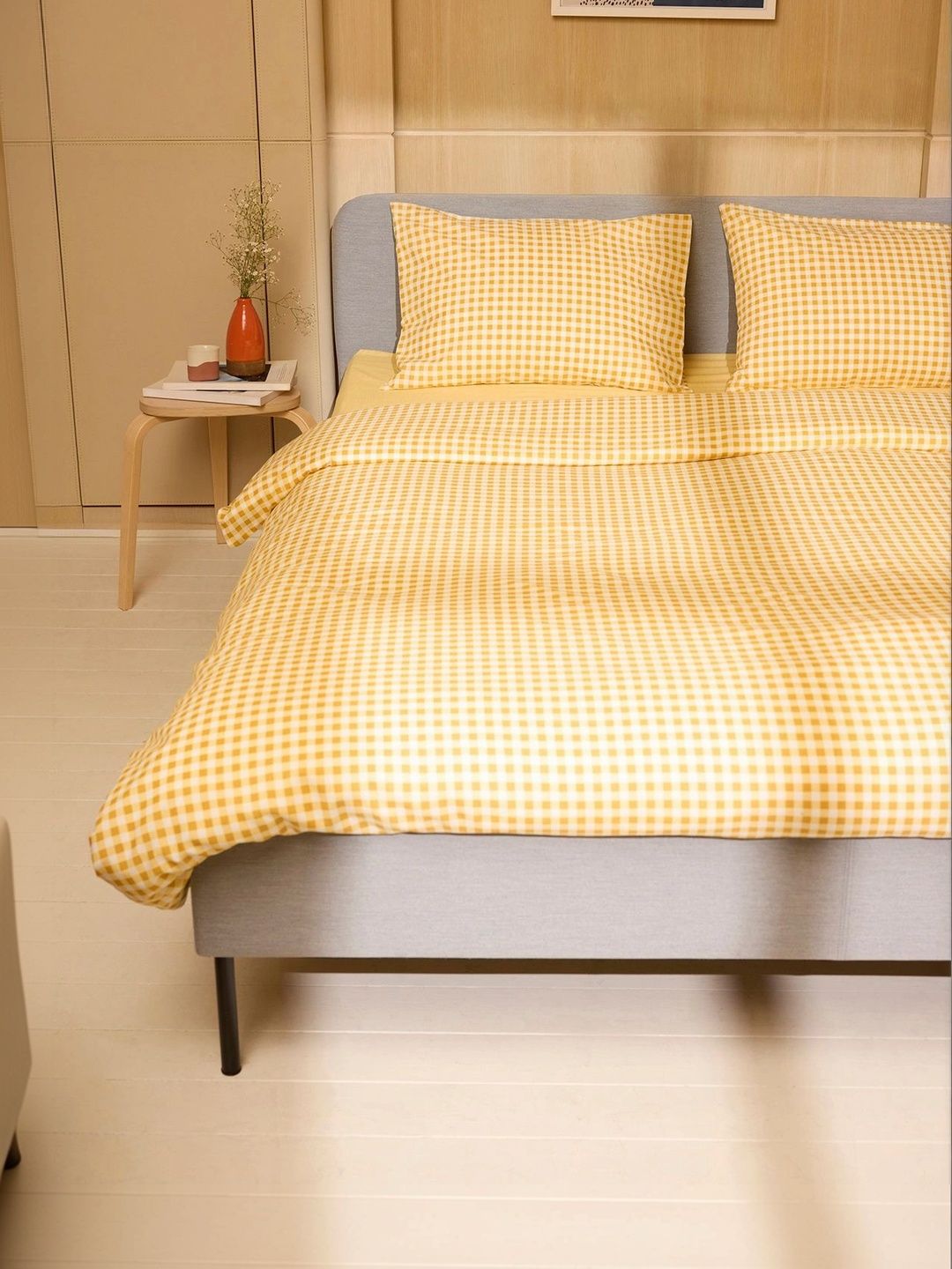 Trendyol Yellow Striped Duvet Cover With 2 Pillow Covers-picture-38