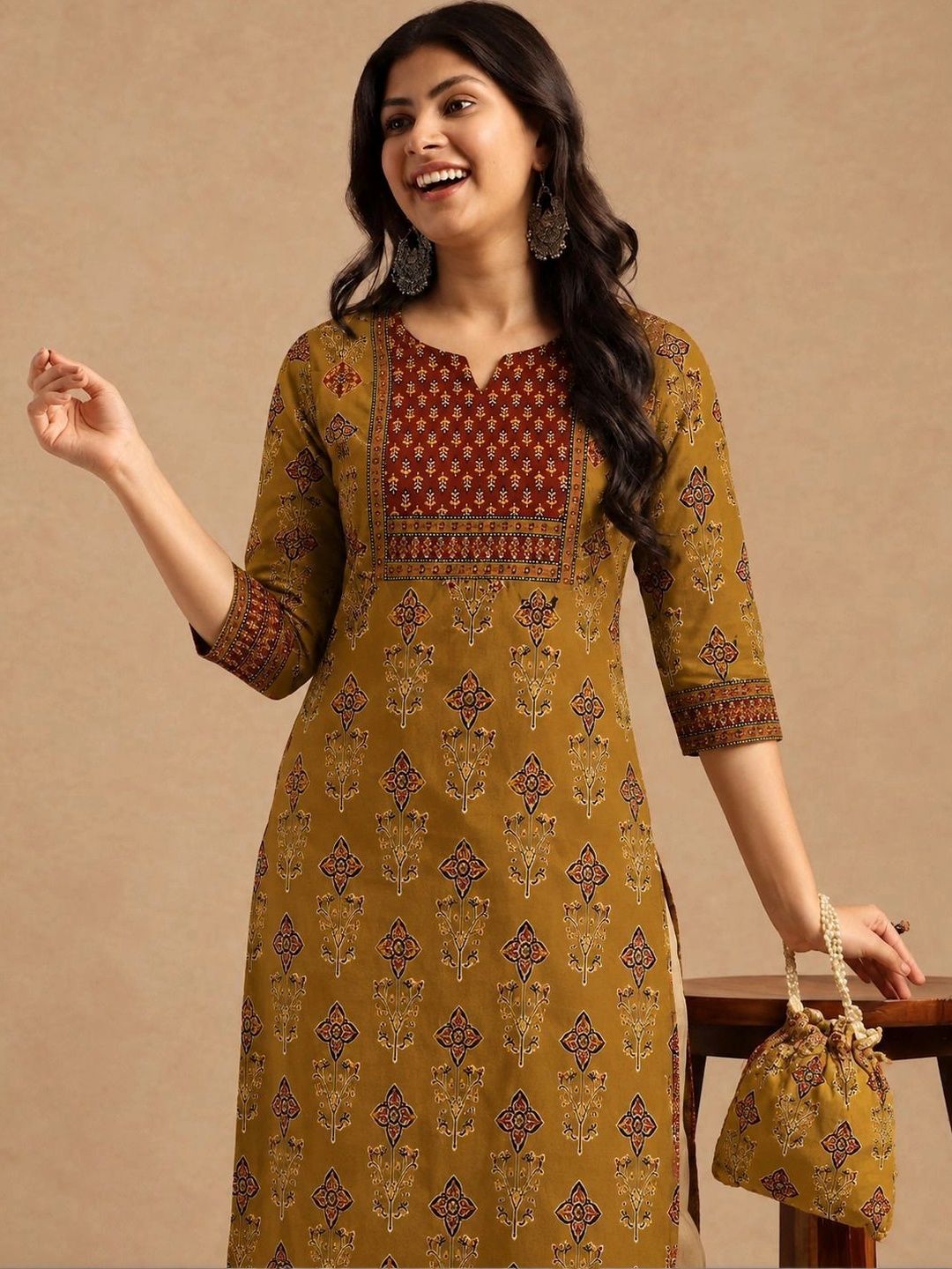 Sangria Sangria Women Ethnic Motifs Printed Indie Prints Kurta