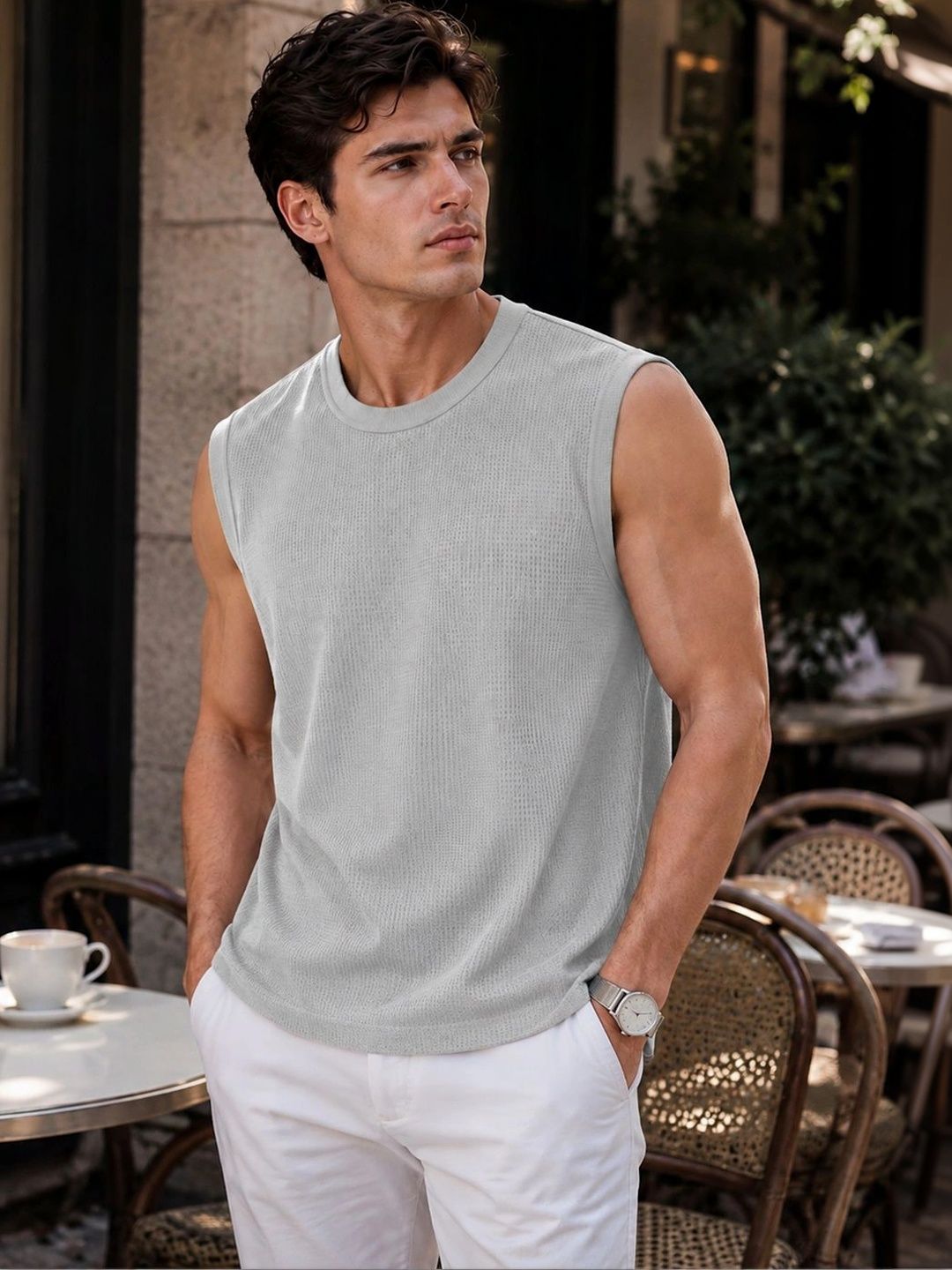 FBAR Self Design Cotton Blend Tank-picture-39