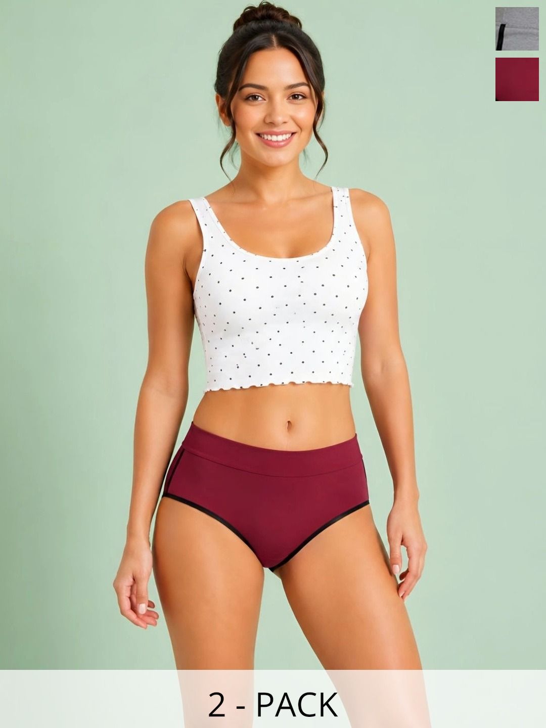 Moda Rapido Women Pack of 2 Assorted Cotton Bikini-picture-38