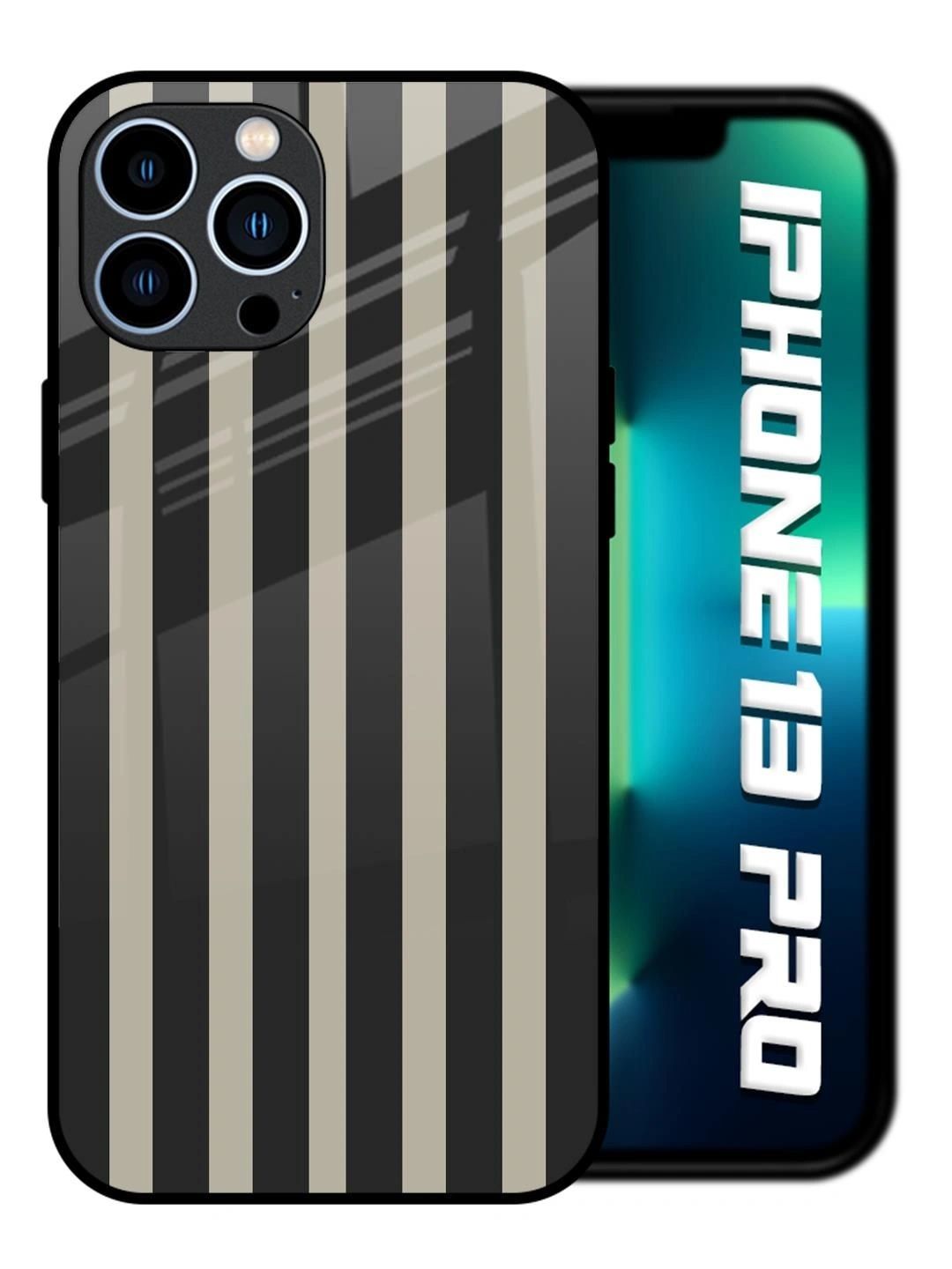 QRIOH Geometric Printed iPhone 13 Pro Back Case Mobile Accessories-picture-55