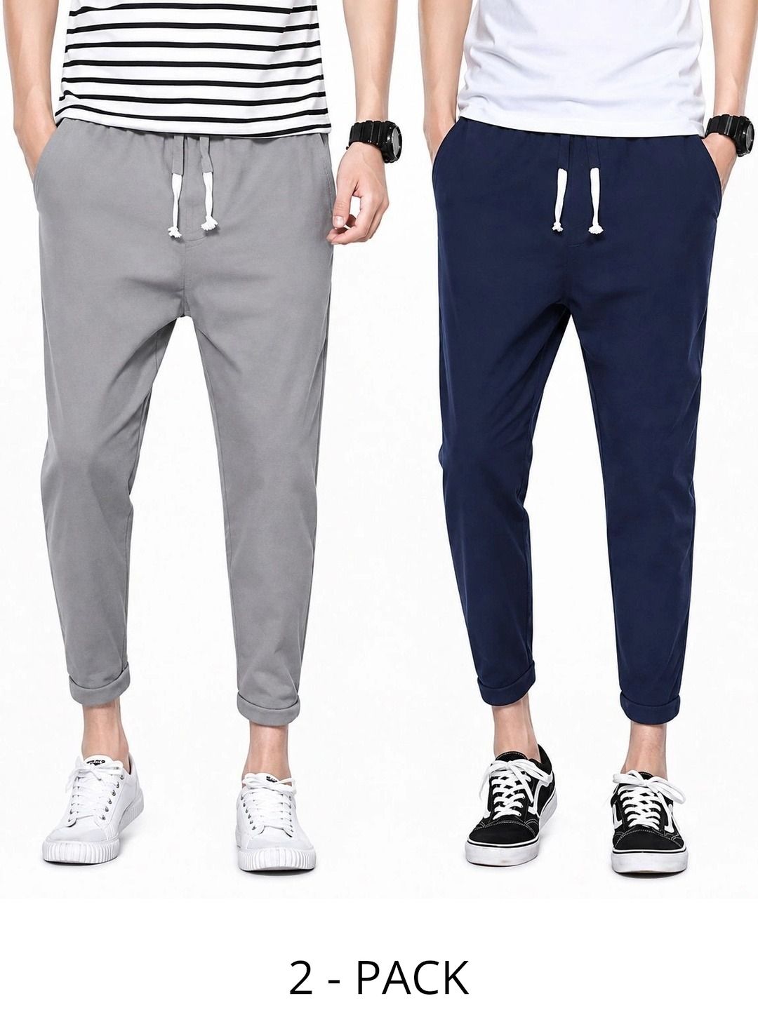 MFB Men Pack of 2 Regular Fit Dry Fit Training Joggers-picture-29