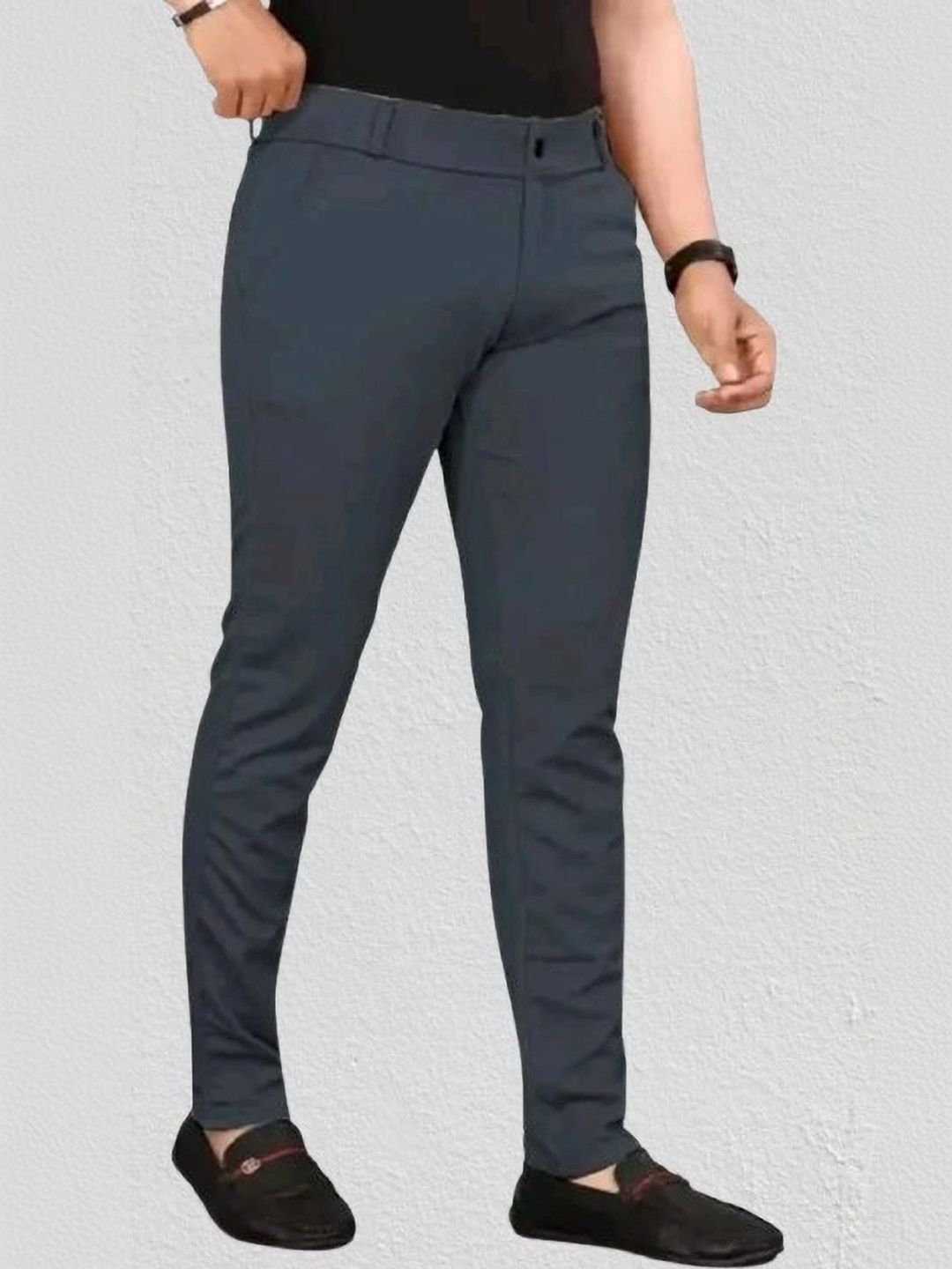 Nitya TrackP Men Smart Slim Fit Trousers-picture-21
