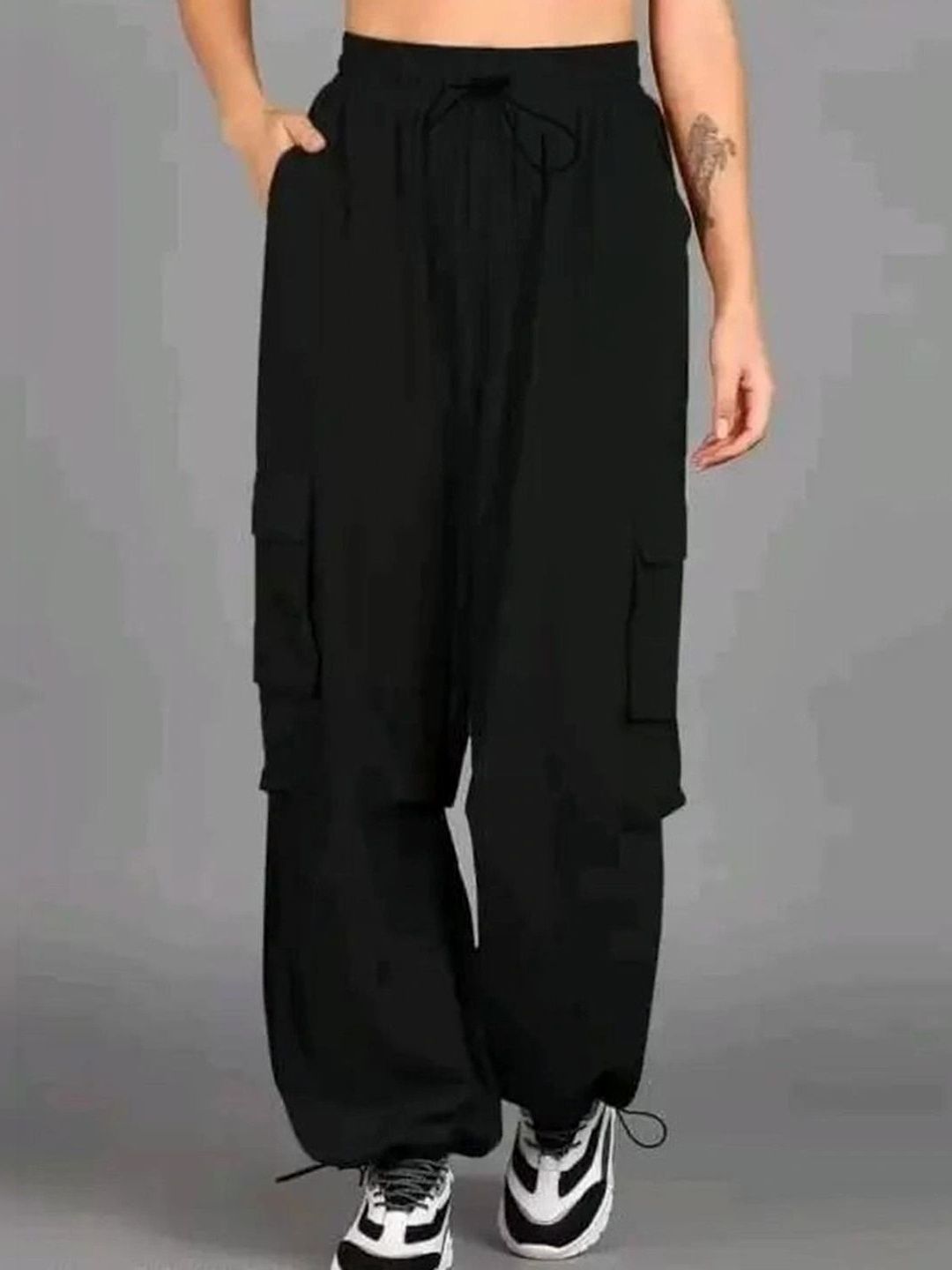 WESTCHIC Women Loose Fit Cargos Trousers-picture-50