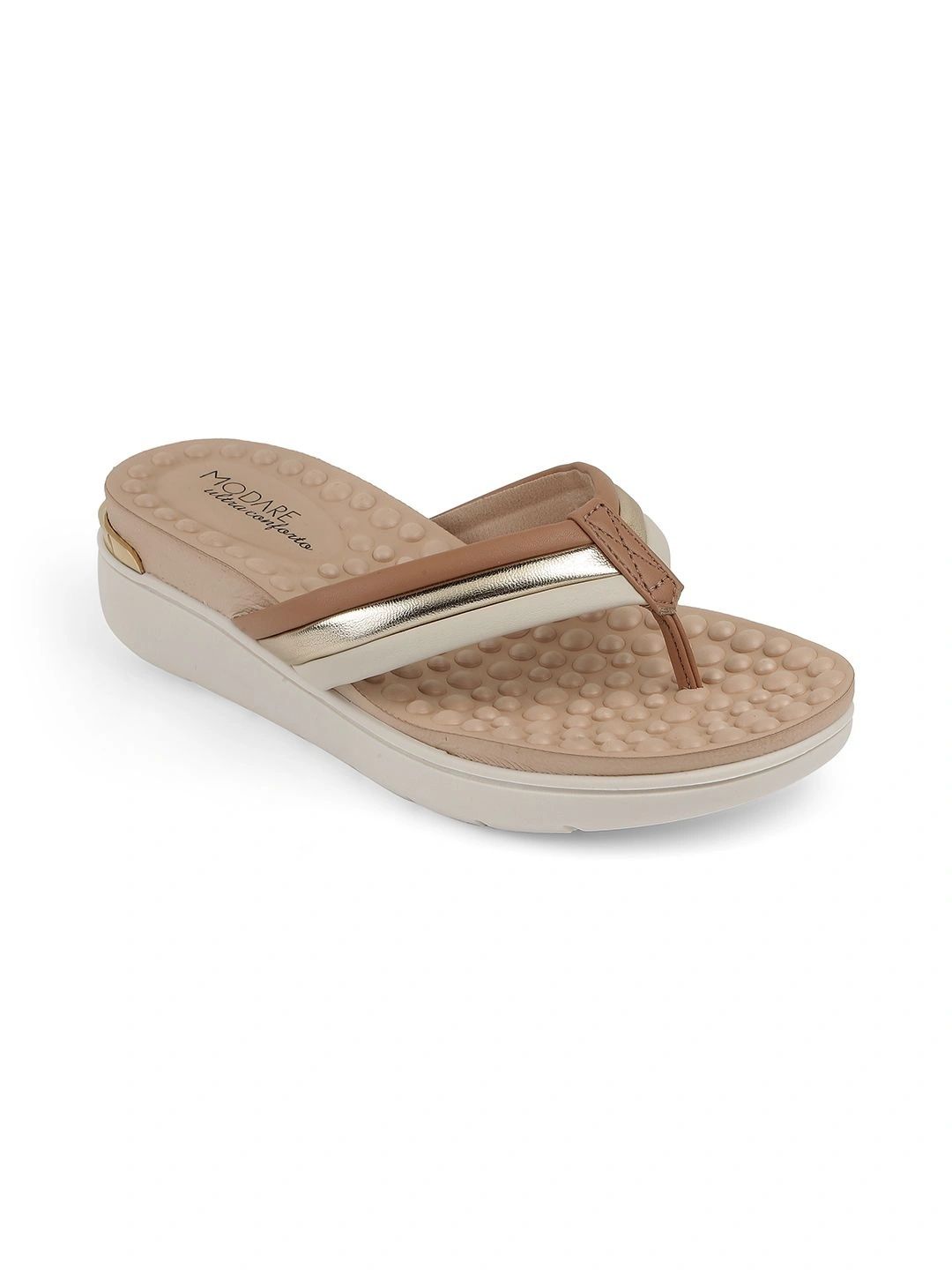 MODARE Women Colourblocked Open Toe Flats-image-12