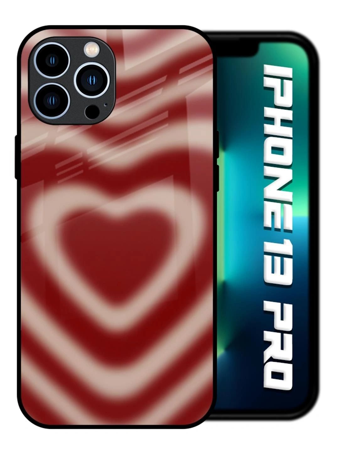 QRIOH Geometric Printed iPhone 13 Pro Back Case Mobile Accessories-picture-30