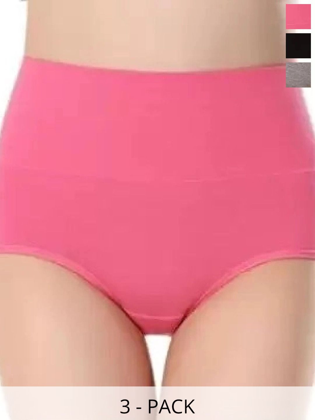 Bebron Women Pack of 3 Assorted Basic Briefs-picture-19