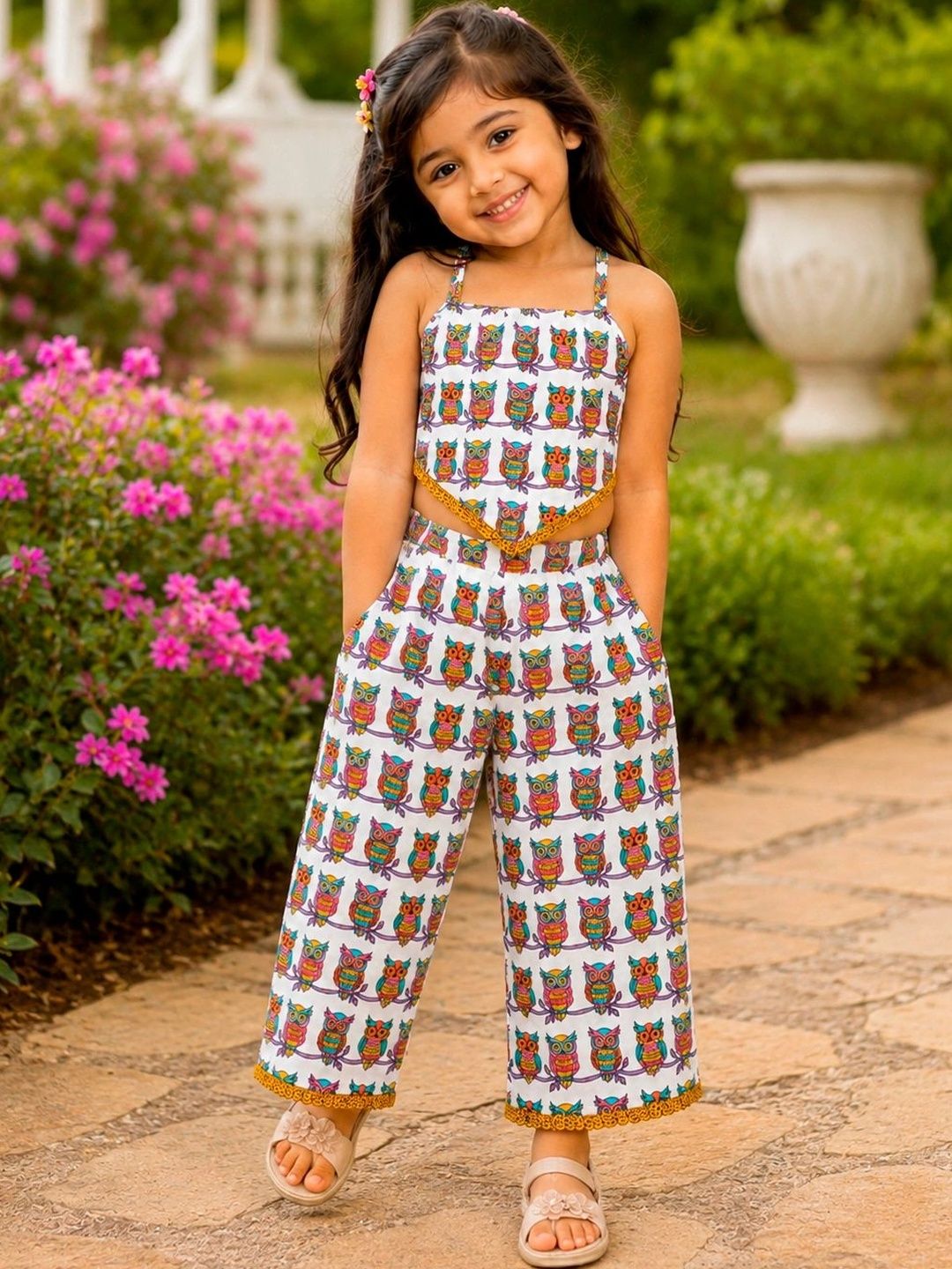 Abeo Print Ruffled Fit & Flare Dress-picture-31