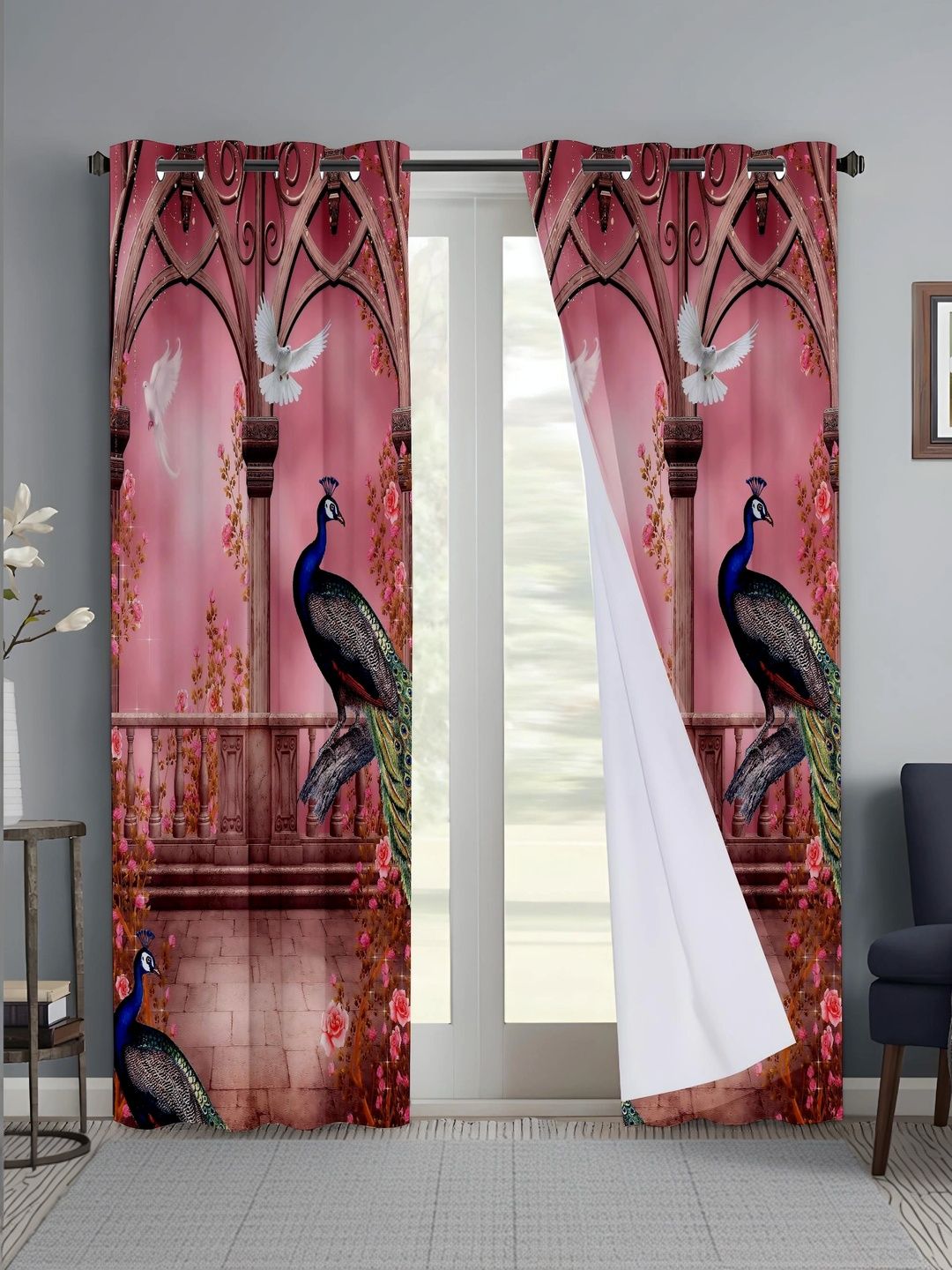 CURTAINRY Blue Long Door Curtain-picture-29