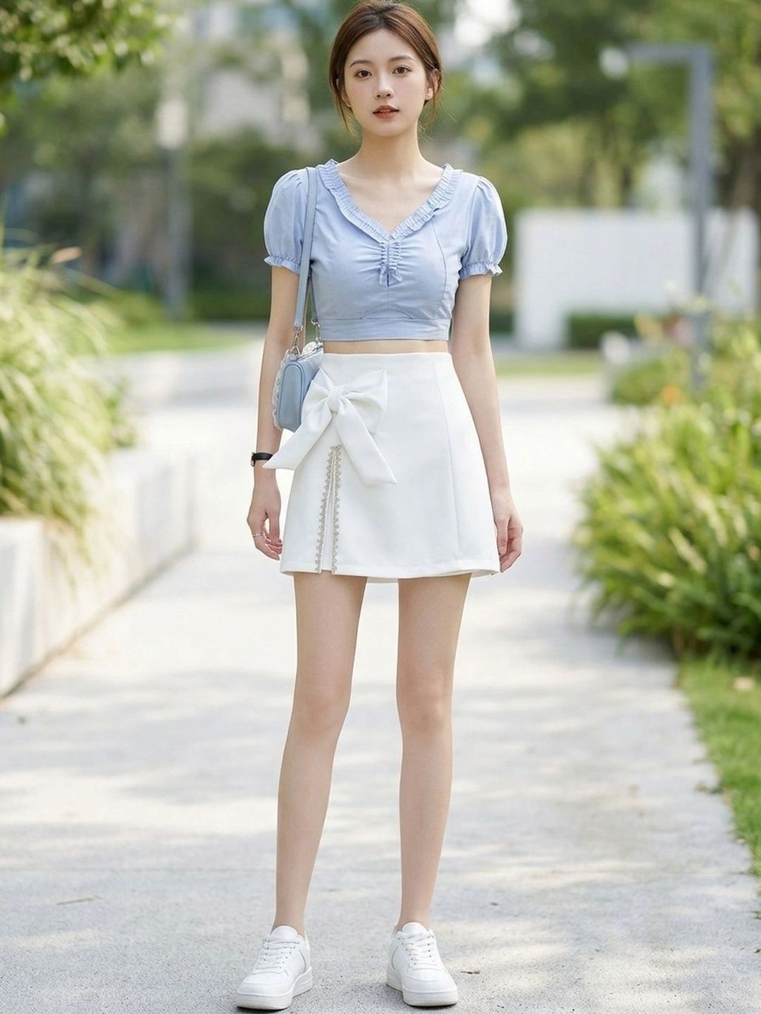 Suo Women Mini A-Line Skirt-picture-36