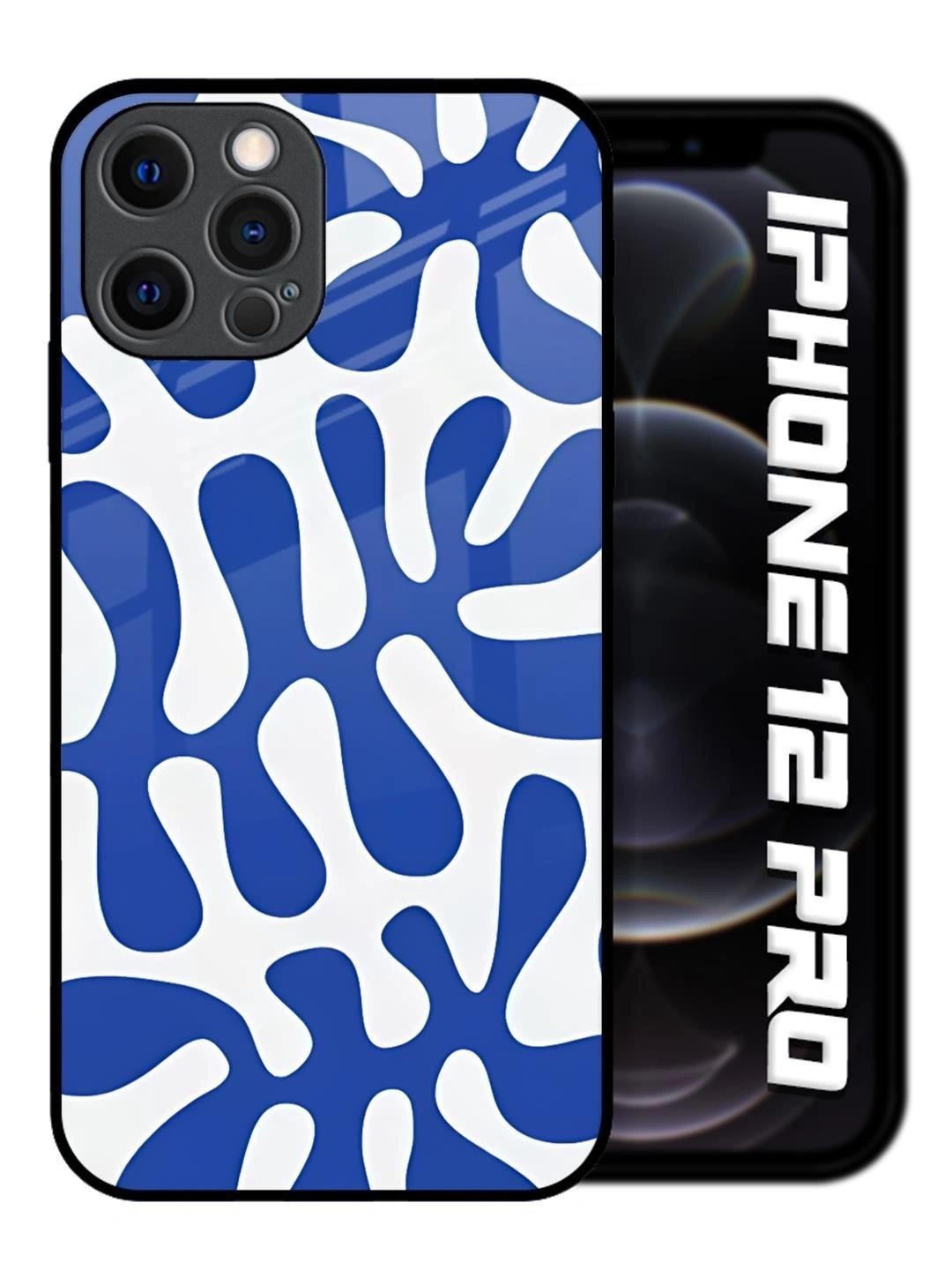QRIOH Abstract Printed iPhone 12 Pro Back Case Mobile Accessories-picture-34