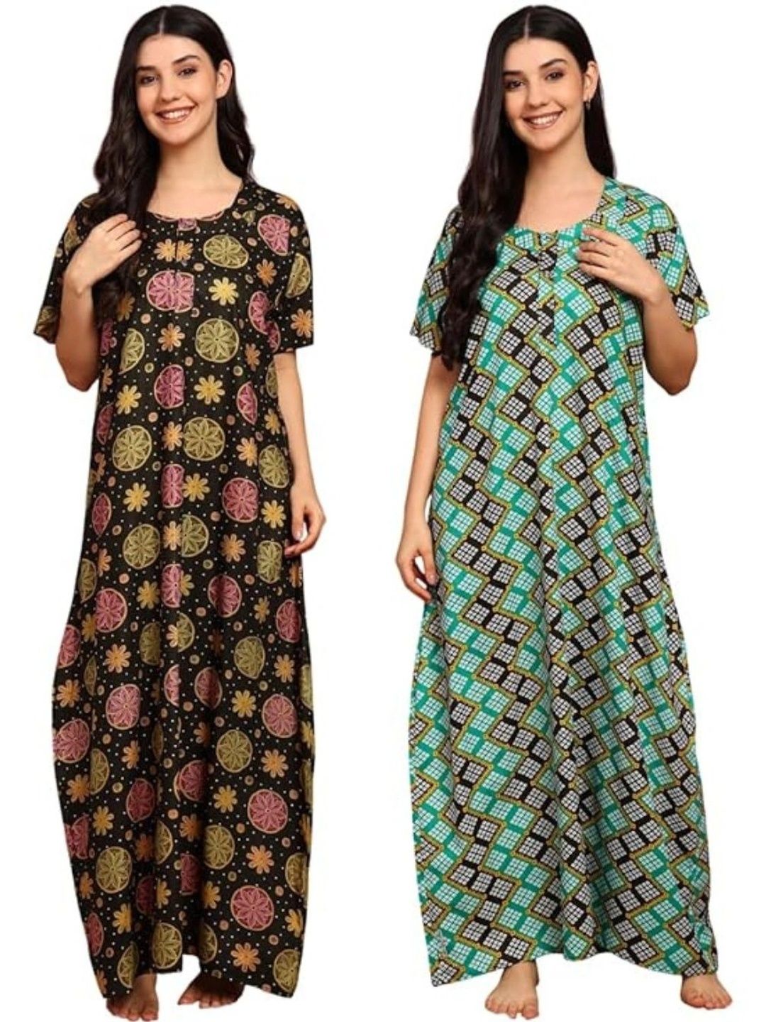 KBNBJ Printed Maxi Nightdress-picture-27