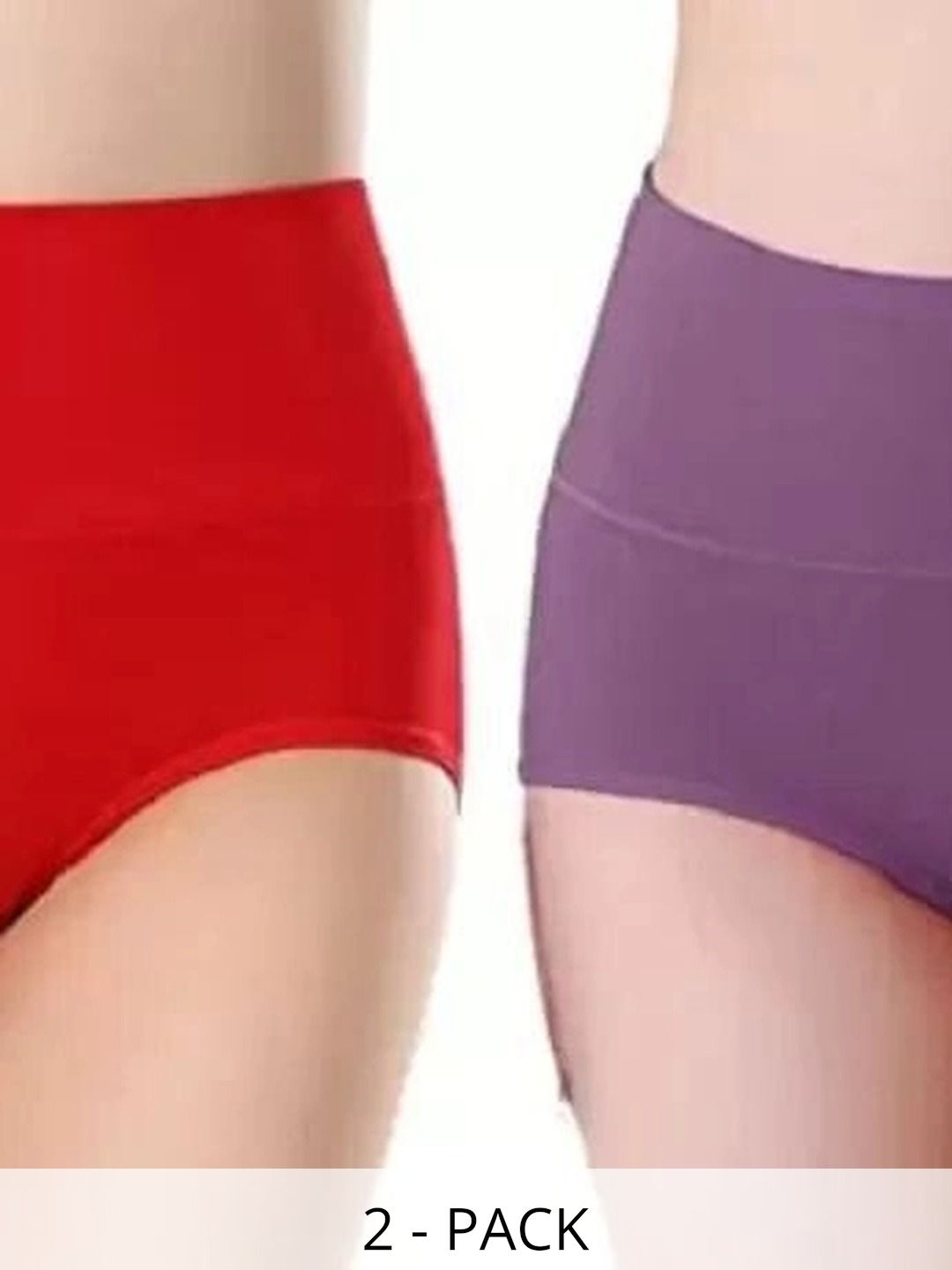 Bebron Women Pack of 2 Assorted Basic Briefs-picture-50