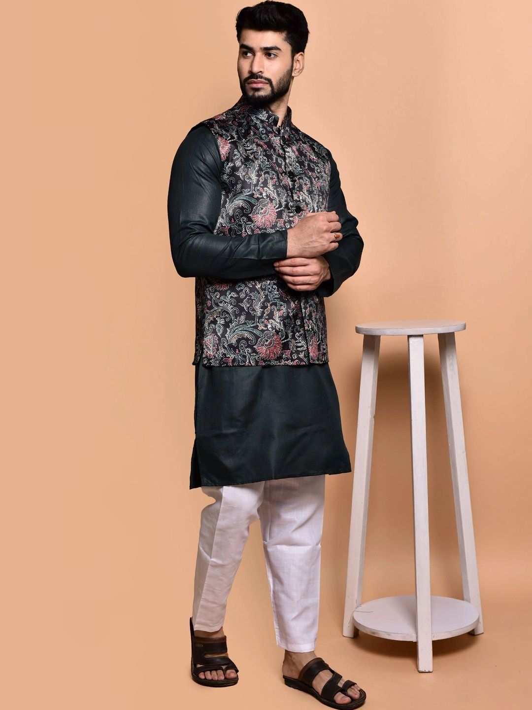 Moda Rapido Men Regular Pure Cotton Kurta with Pyjamas-picture-52