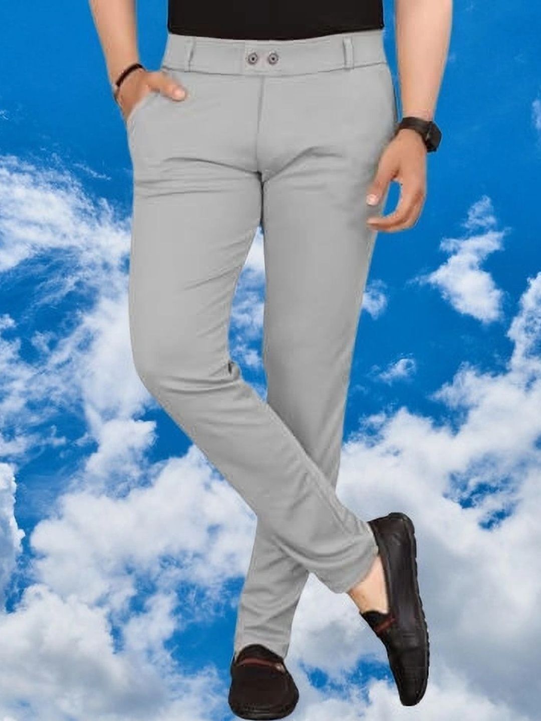 Nitya TrackP Men Smart Slim Fit Trousers-picture-55