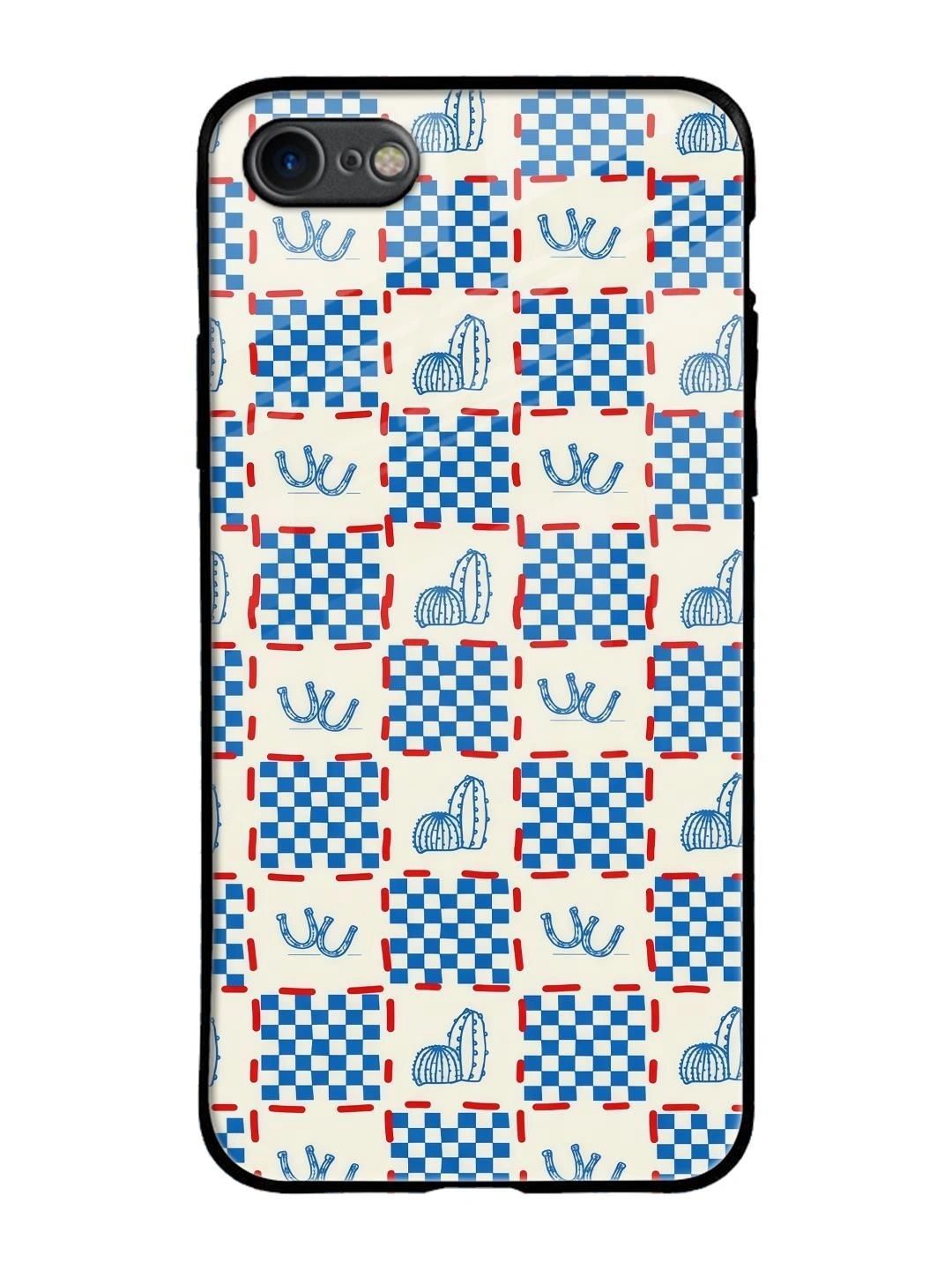 QRIOH Geometric Printed iPhone 8 plus Back Case Mobile Accessories-picture-46