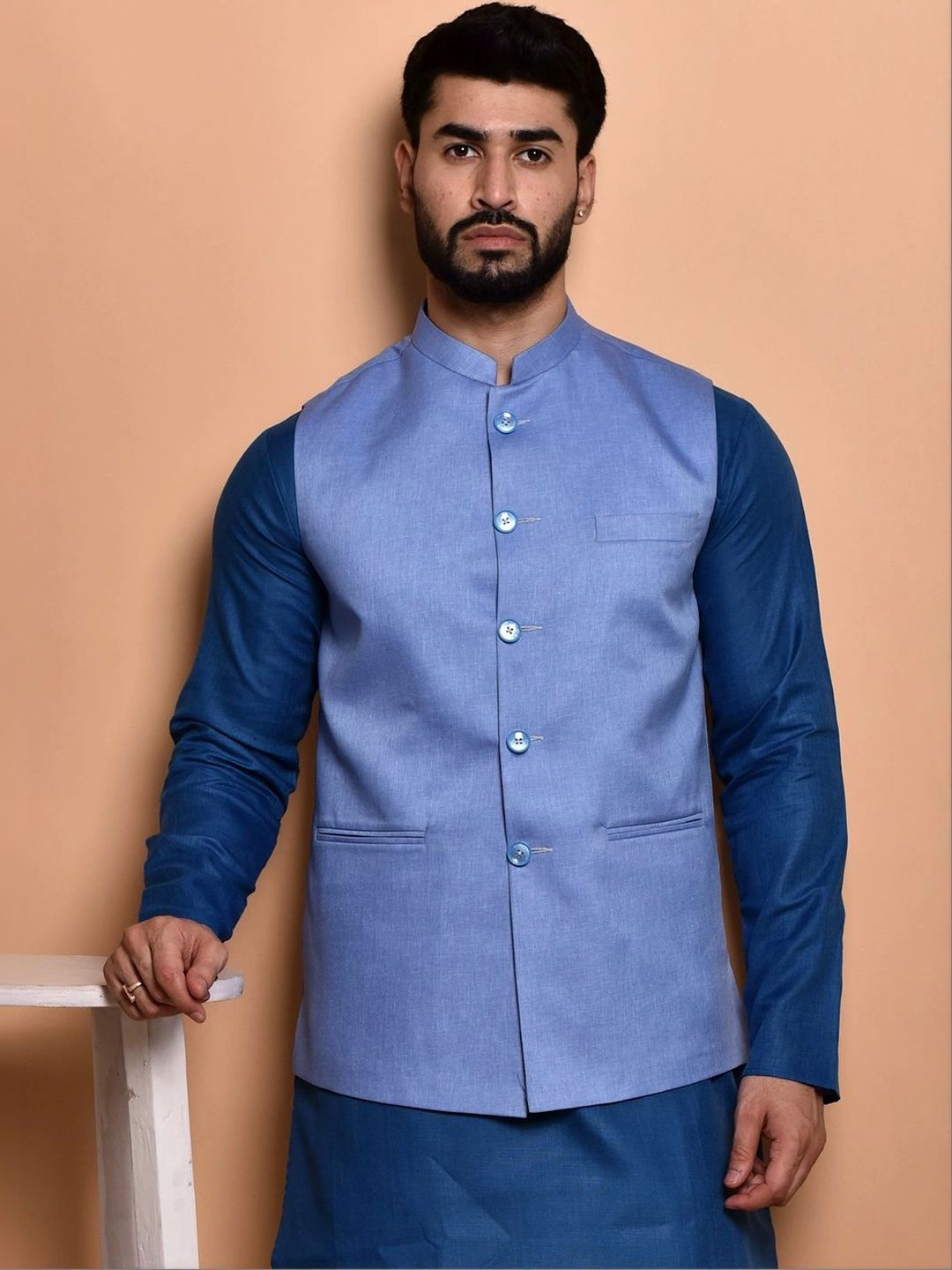 Moda Rapido Men Regular Pure Cotton Kurta with Pyjamas-picture-20