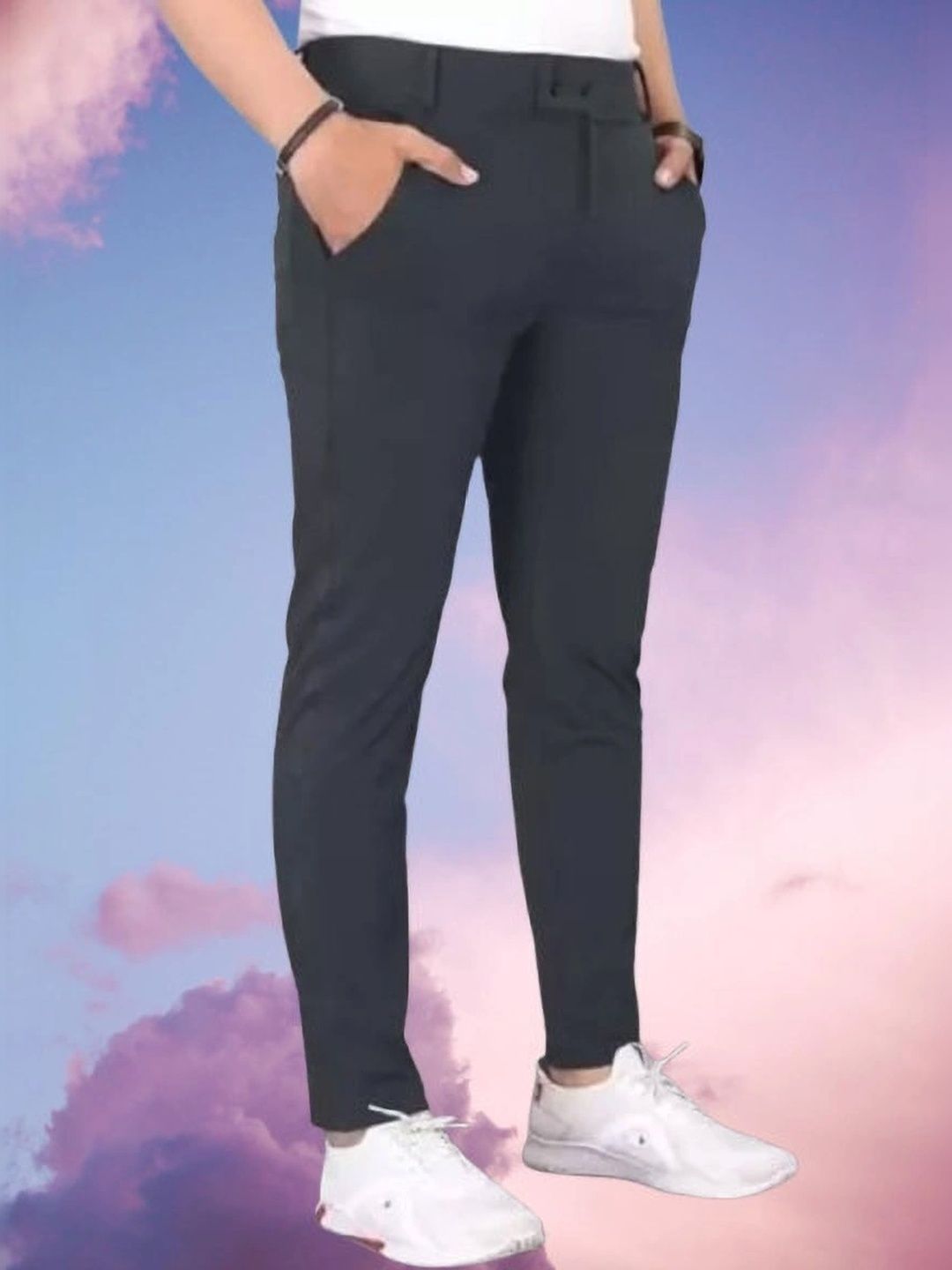 Nitya TrackP Men Smart Slim Fit Trousers-picture-40