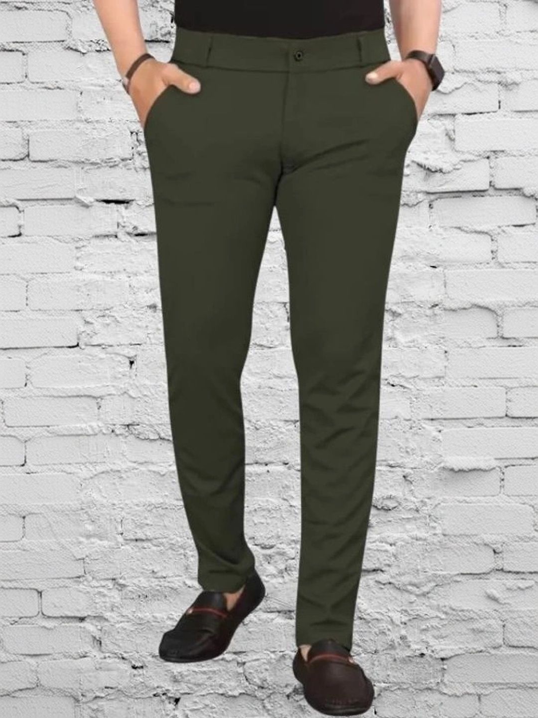 Nitya TrackP Men Smart Slim Fit Trousers-picture-13