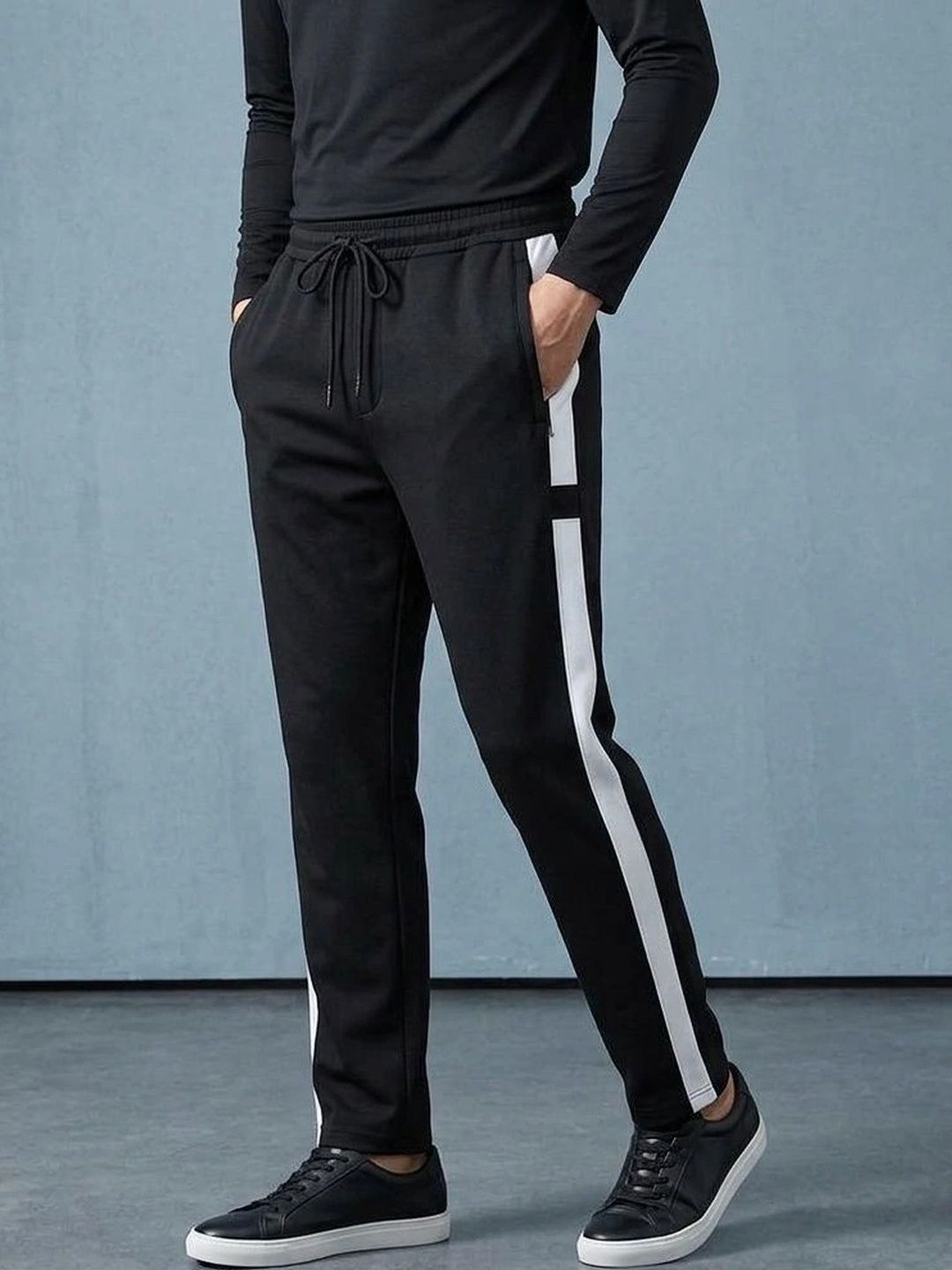 FLYWIND Men Regular Fit Colourblocked Training Track Pants-picture-33