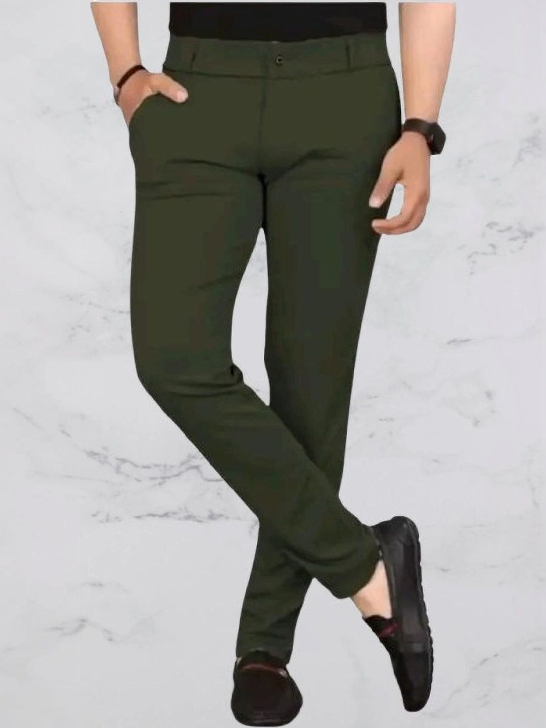 Nitya TrackP Men Smart Slim Fit Chinos Trousers-picture-27