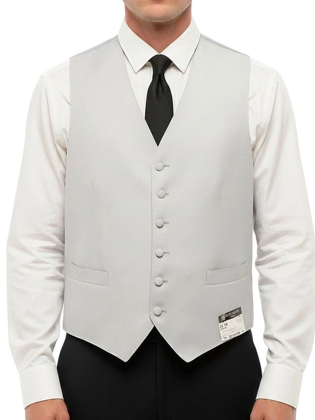 Corneliani Light Grey Six Button Waistcoat-picture-35