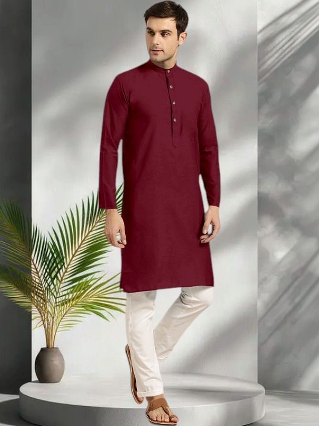 Shiv Leela Men Regular Pure Cotton Kurta with Pyjamas-picture-36
