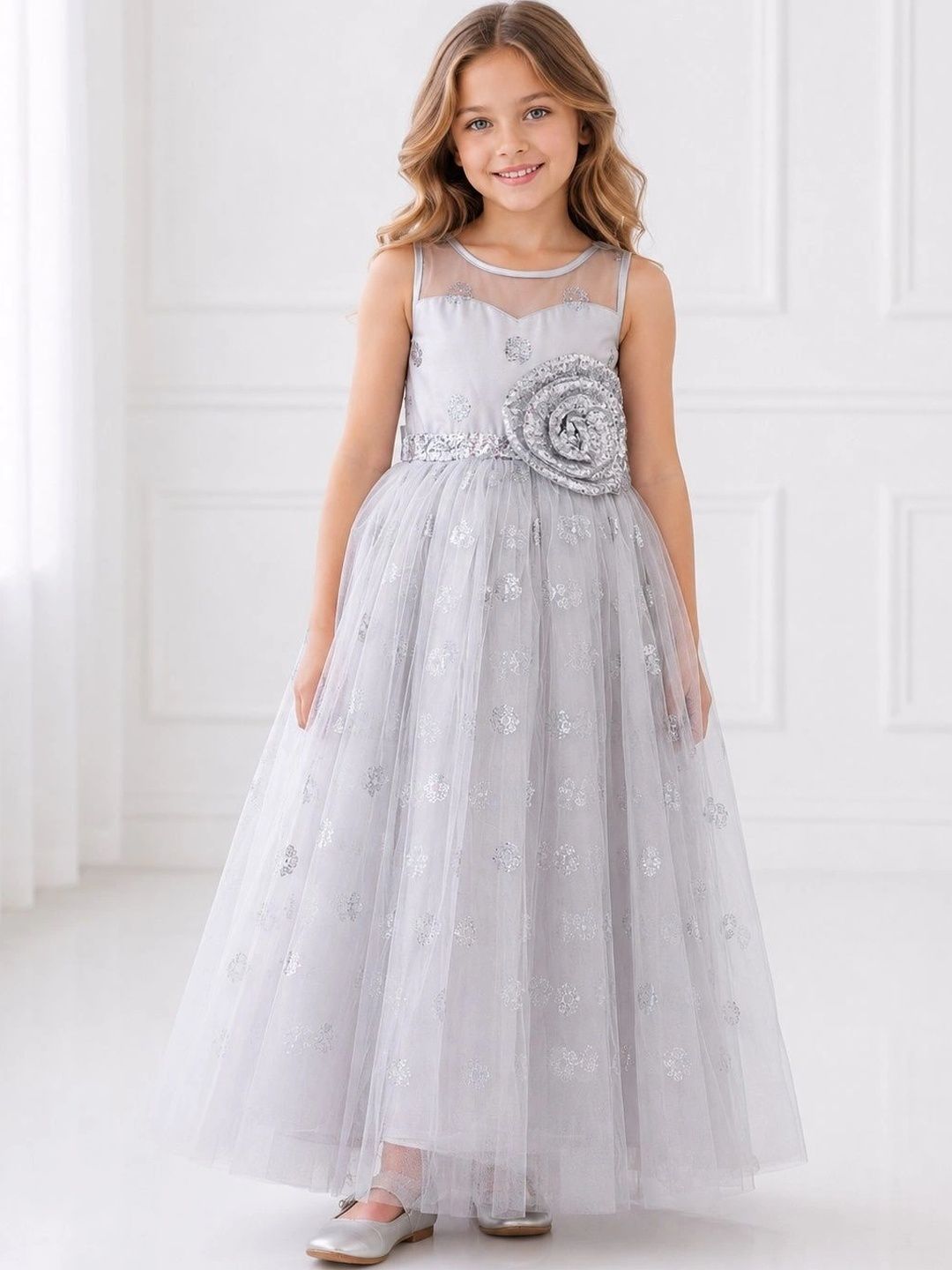 Miss & Chief Floral Net Maxi Dress-picture-18